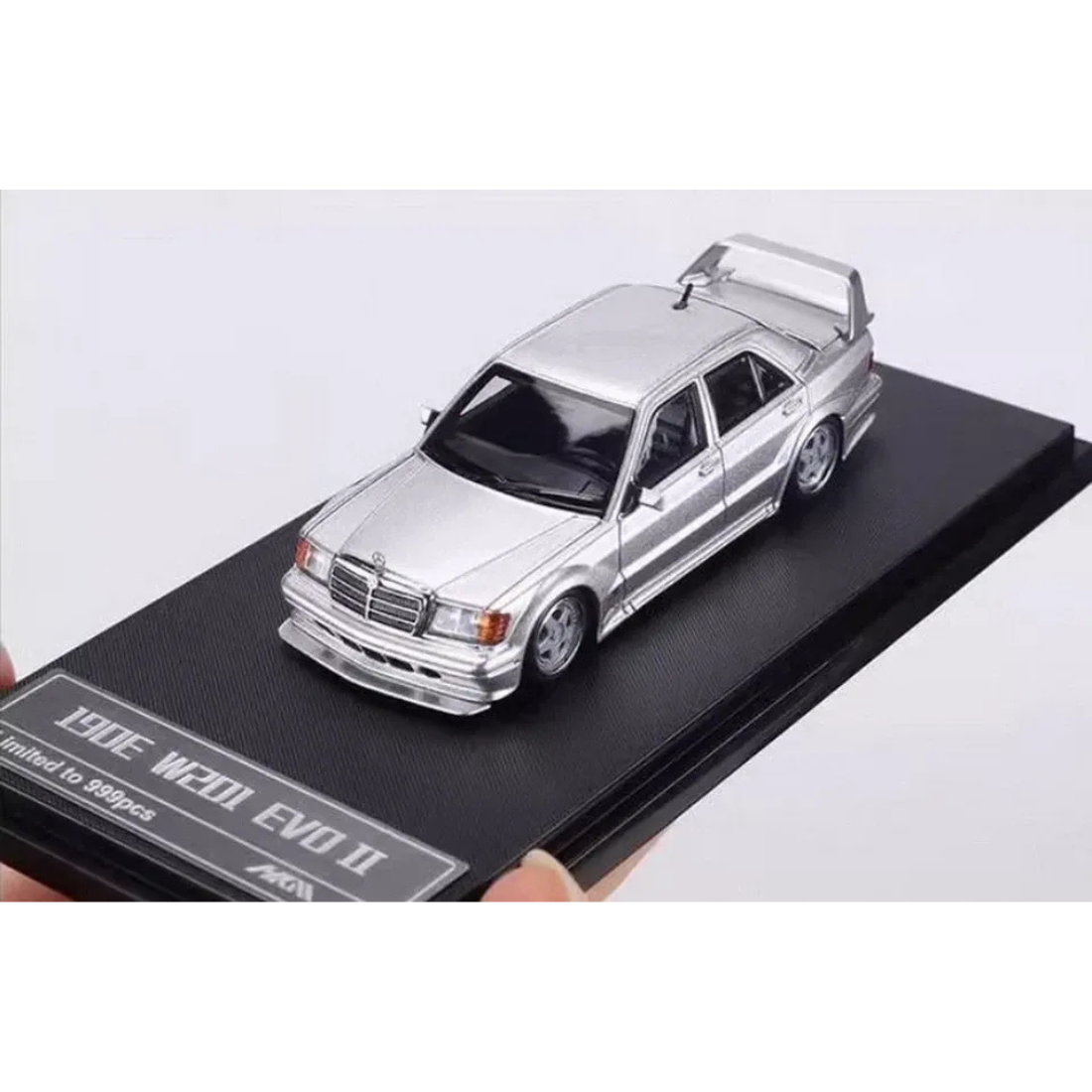 Mercedes Benz 190E W201 EVO II (Limited to 999pcs), 1:64 Scale (White)