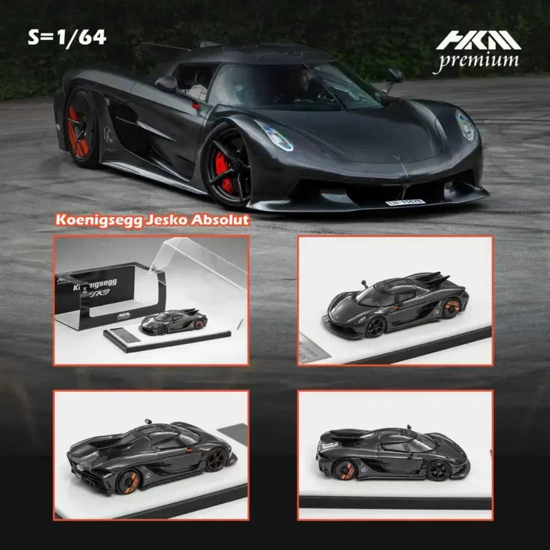 Koenigsegg Jesko (Limited to 999pcs), 1:64 Scale