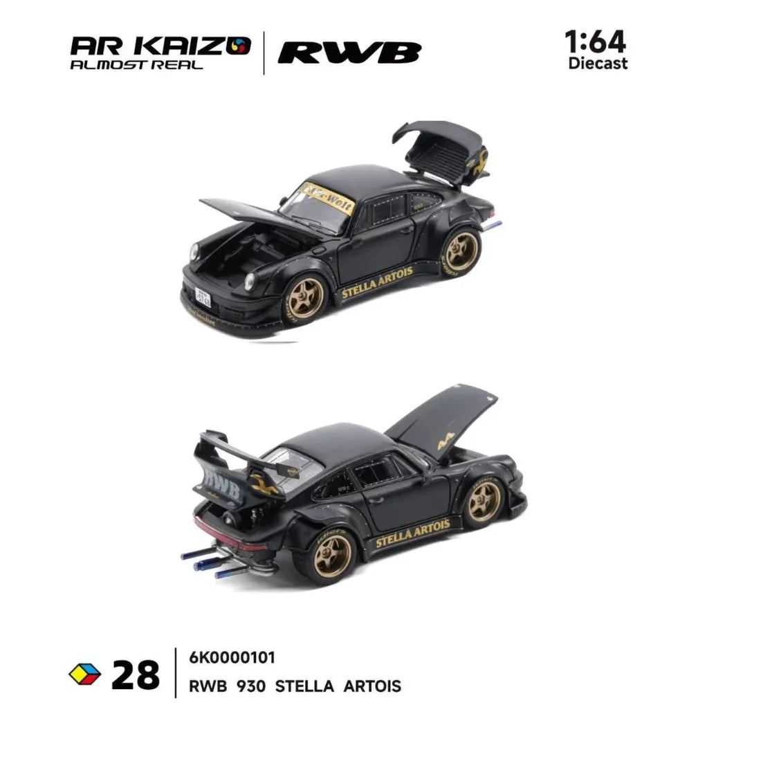 Premium scale diecast model car – *PRE-ORDER* RWB 993 Army Girl, 1:64 Scale Collectible