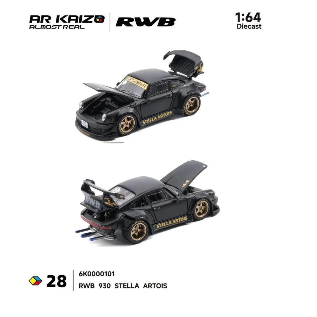 Premium scale diecast model car – *PRE-ORDER* RWB 993 Army Girl, 1:64 Scale Collectible