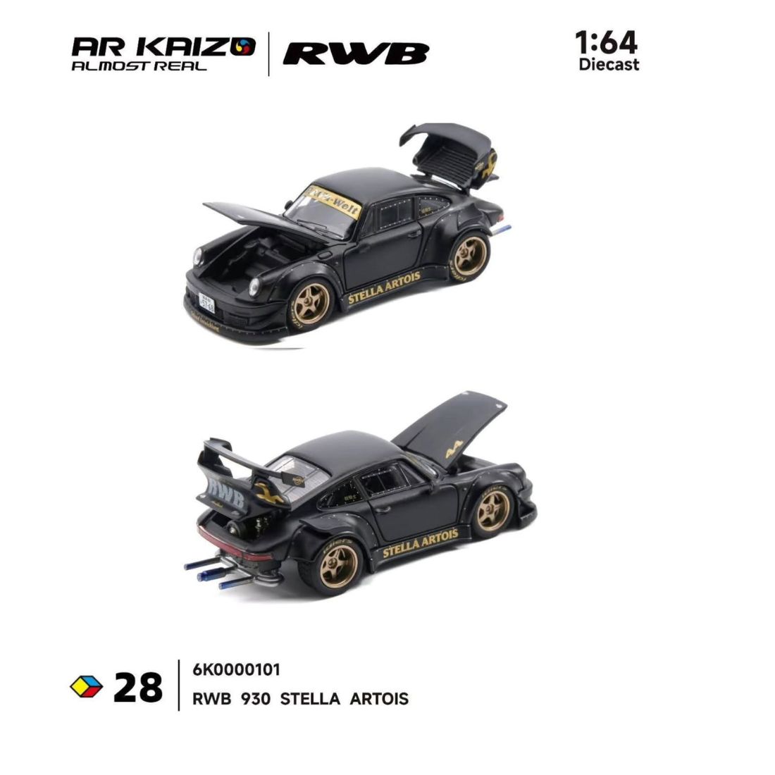 Premium scale diecast model car – *PRE-ORDER* RWB 993 Army Girl, 1:64 Scale Collectible