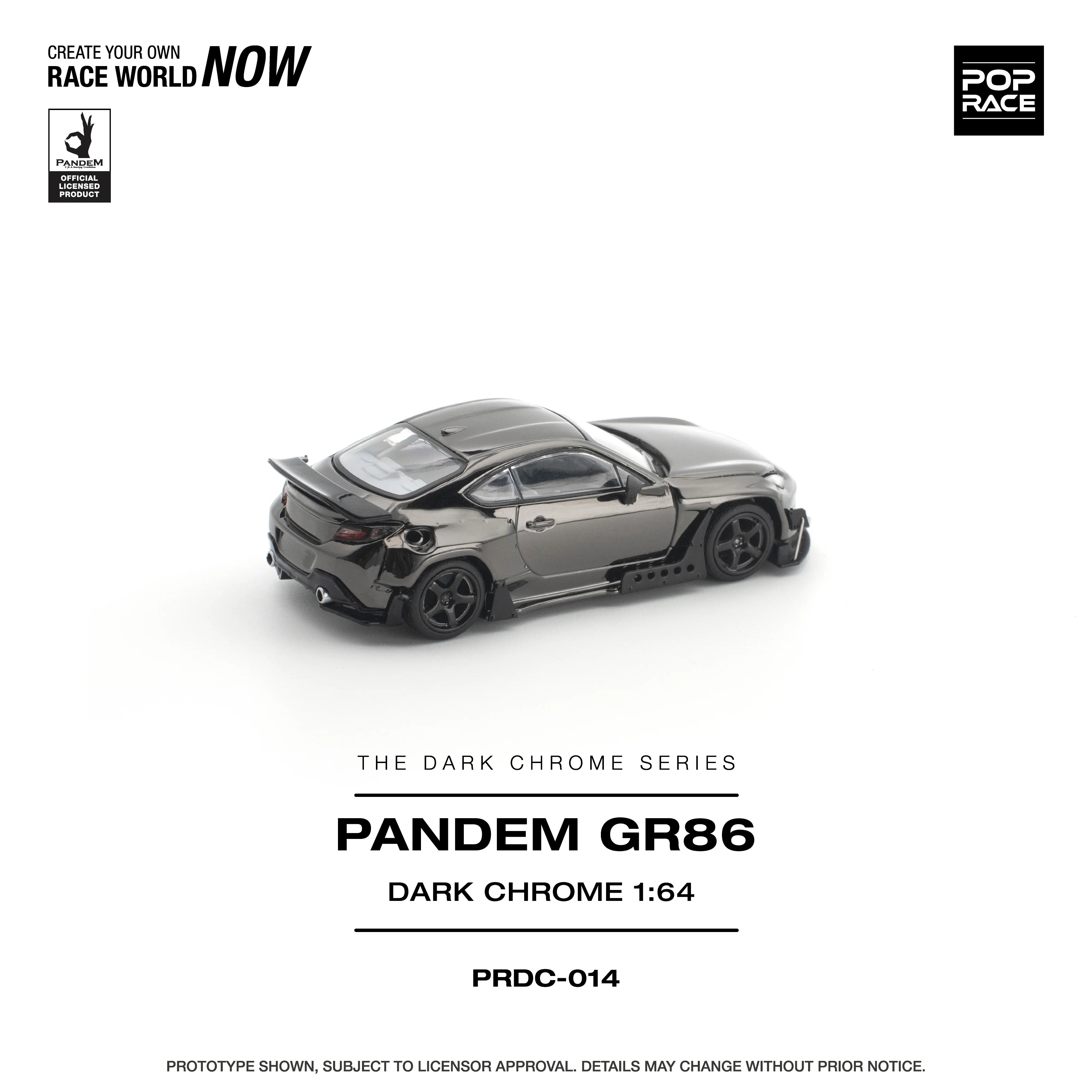 *PRE-ORDER* Pandem GR 86 Dark Chrome, 1:64 Scale