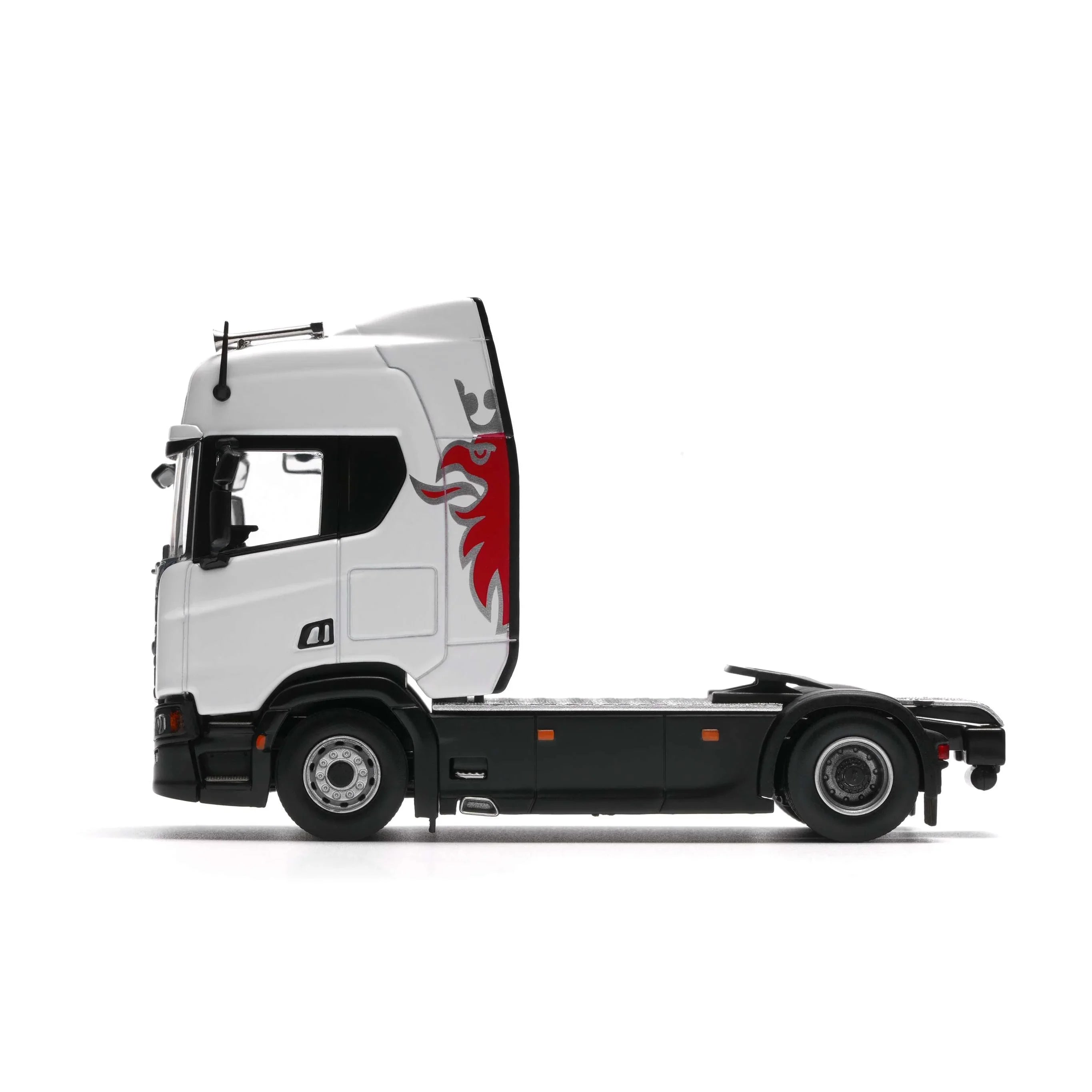 Premium scale diecast model car – Scania R500, 1:64 Scale (White) Collectible