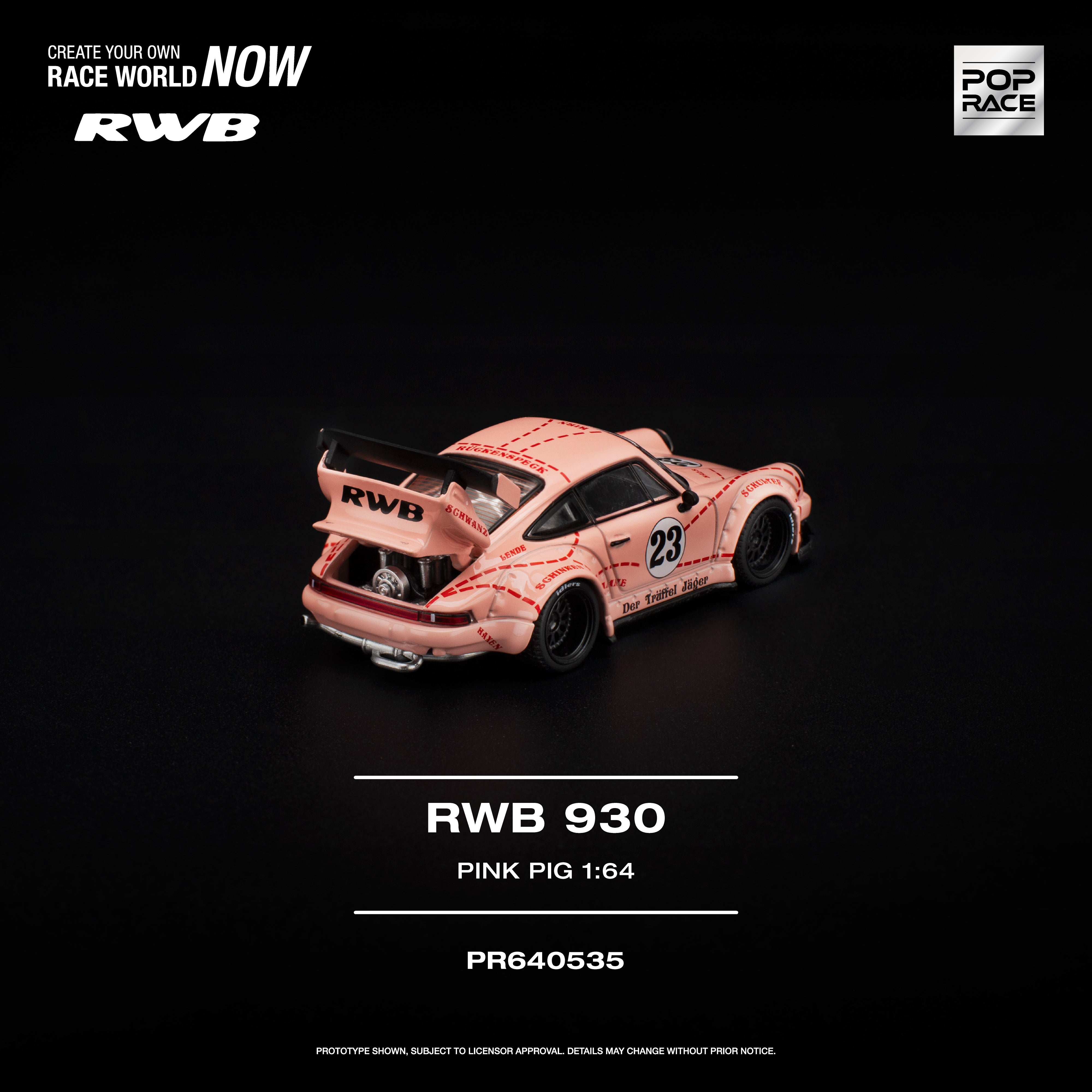 *PRE-ORDER* RWB 930 "PINK PIG", 1:64 Scale