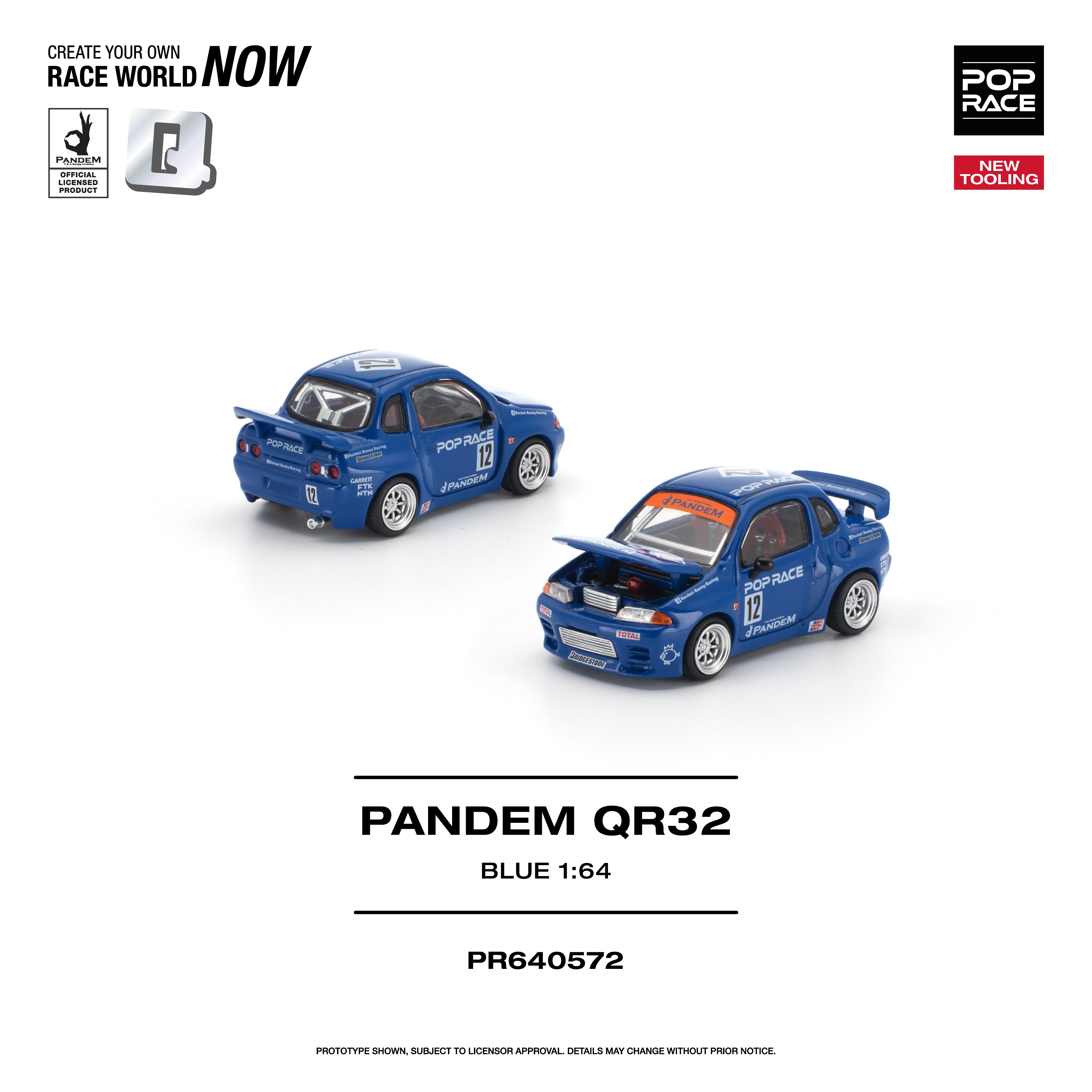 *PRE-ORDER* Pandem QR32, 1:64 Scale (Blue)