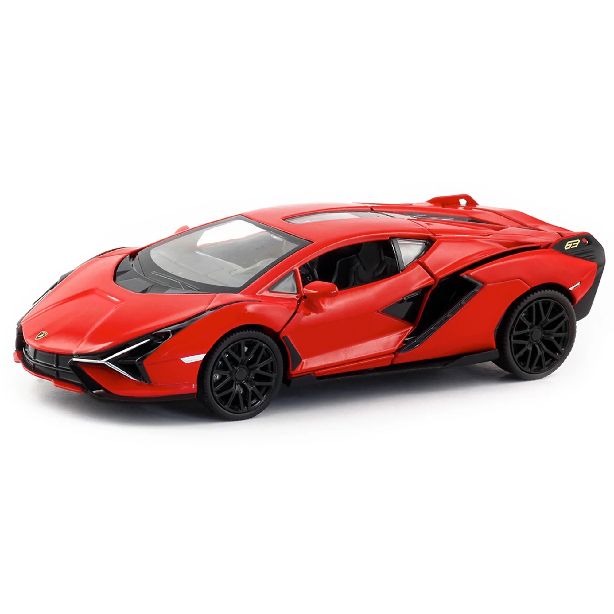 Premium scale diecast model car – Lamborghini Sian, 1:32 Scale (Red) Collectible