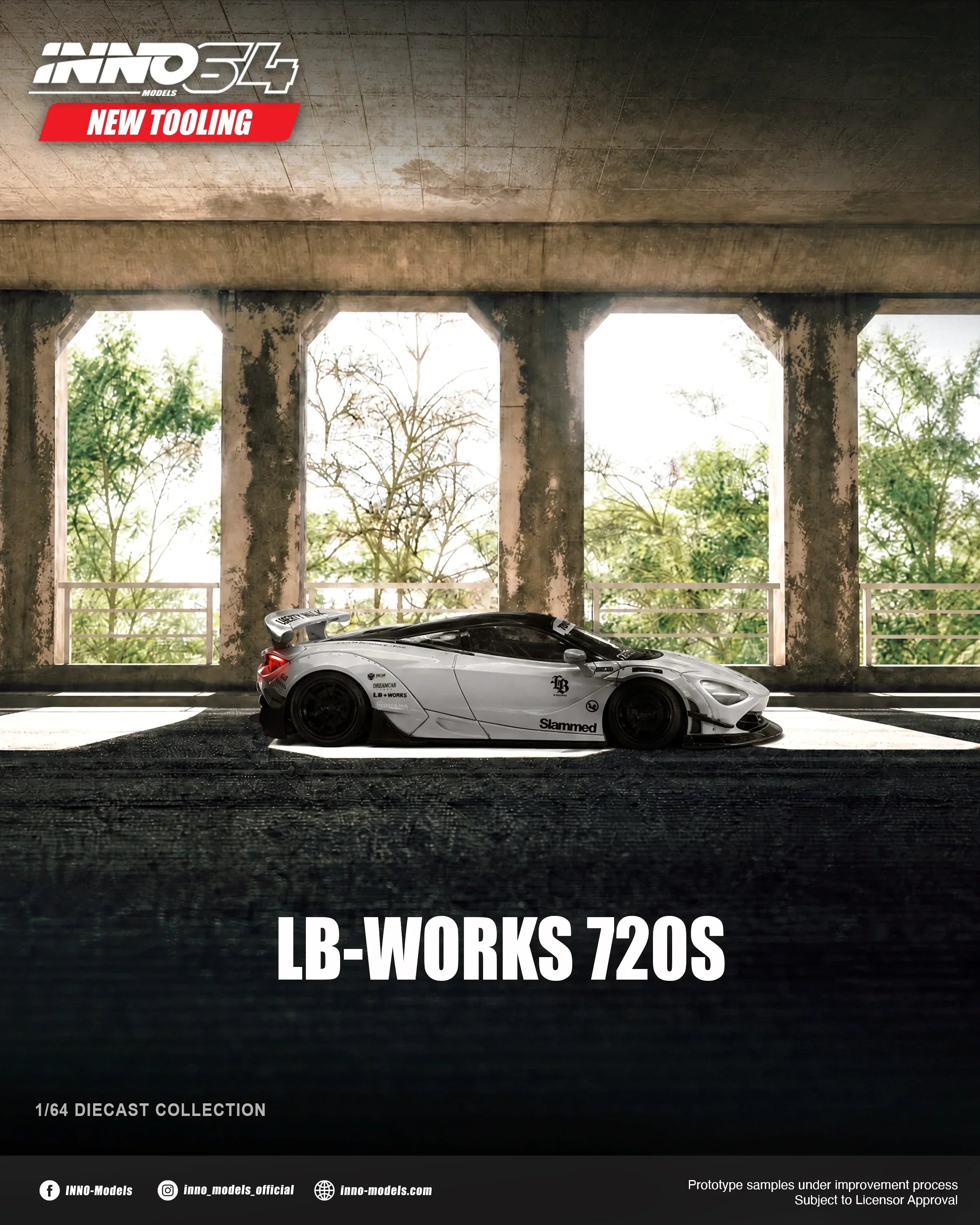 Premium scale diecast model car – *PRE-ORDER* " Liberty Walk 720S (Chance of Chase Car) 1/6", 1:64 Scale Collectible