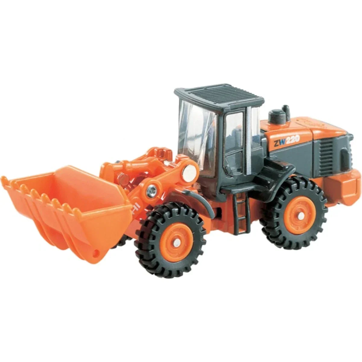 Premium scale diecast model car – Tomica No.71 Hitachi ZW220 Construction Machinery Wheel Loader, 1:110 Scale (Orange) Collectible