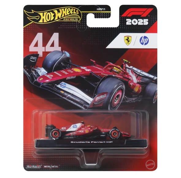 Premium scale diecast model car – F1 2025 Ferrari HP #44 (Scuderia Ferrari HP), 1:64 Scale (Maroon) Collectible