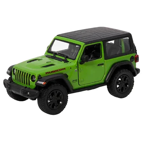 Premium scale diecast model car – Jeep Wrangler (Hard Top) 2018, 1:36 Scale (Green) Collectible