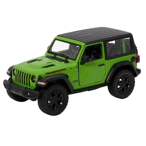 Premium scale diecast model car – Jeep Wrangler (Hard Top) 2018, 1:36 Scale (Green) Collectible