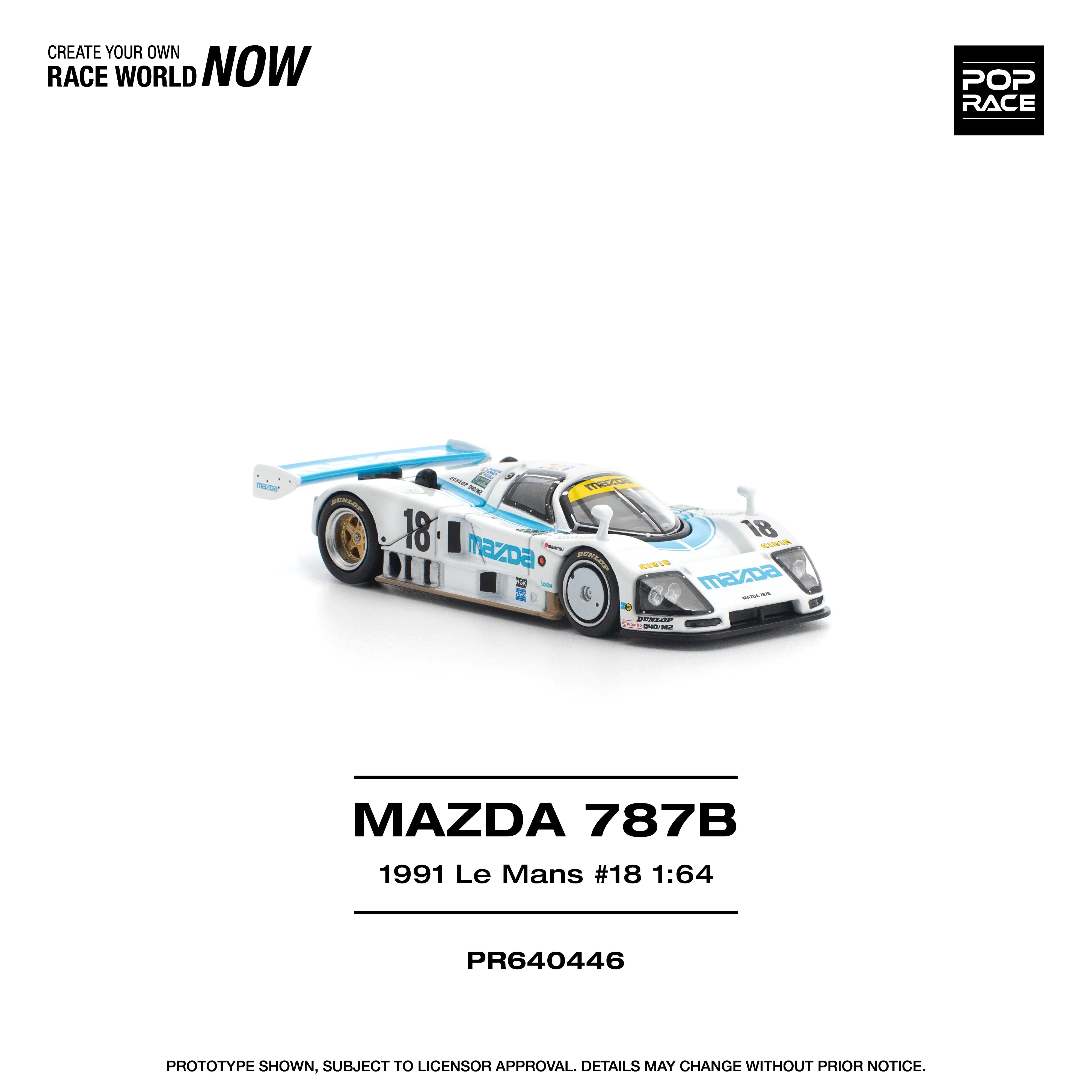 Premium scale diecast model car – *PRE-ORDER* Mazda 787B 1991 Le Mans 24Hrs #18, 1:64 Scale Collectible