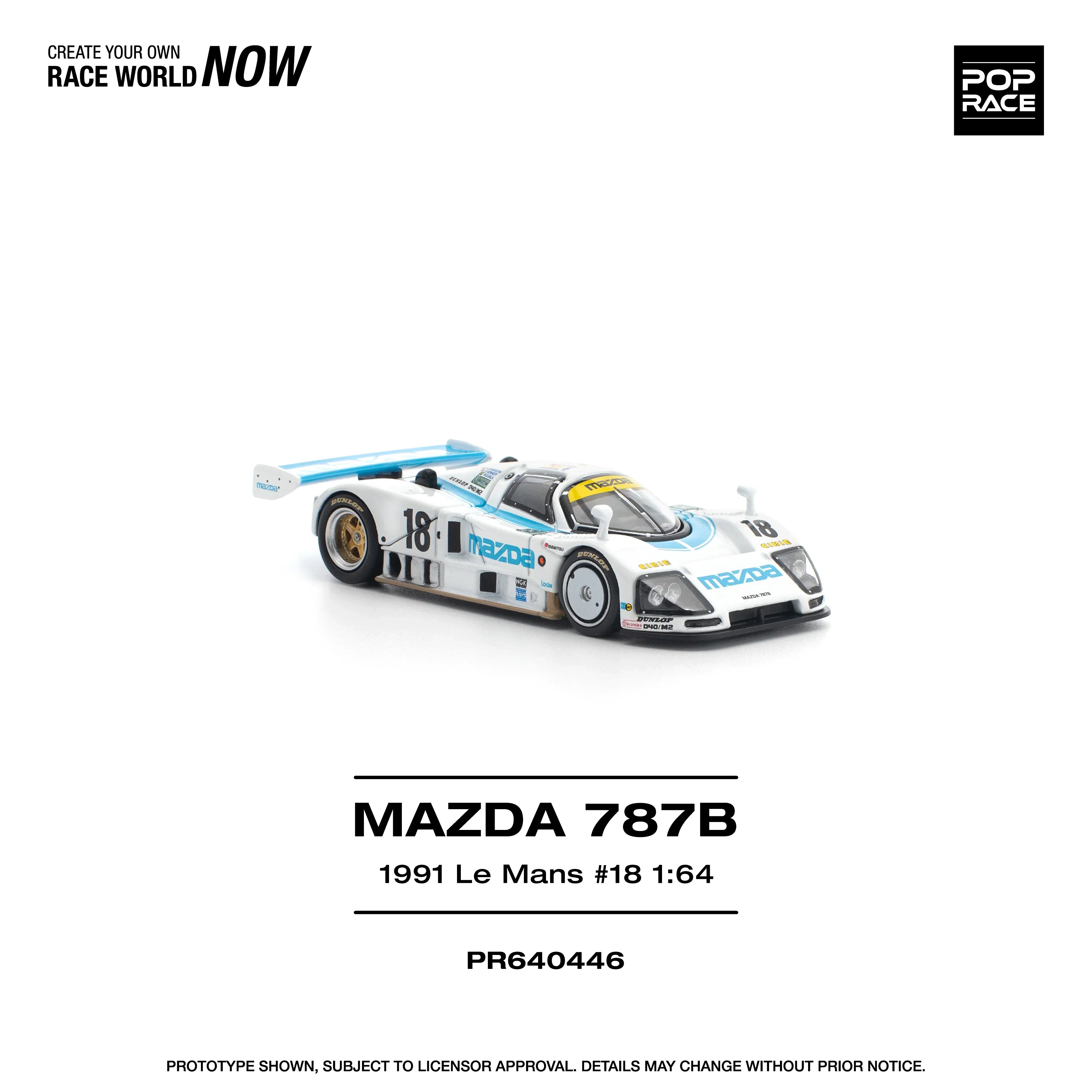Premium scale diecast model car – *PRE-ORDER* Mazda 787B 1991 Le Mans 24Hrs #18, 1:64 Scale Collectible