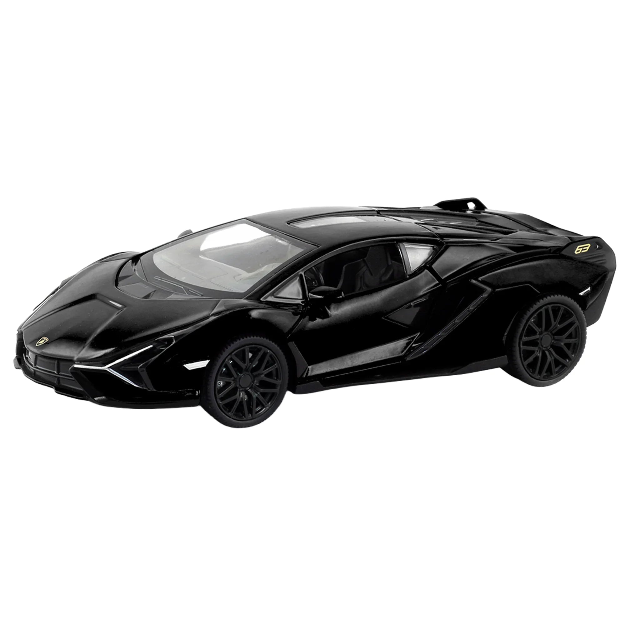 Premium scale diecast model car  â Lamborghini Sian, 1:32 Scale (Black) Collectible