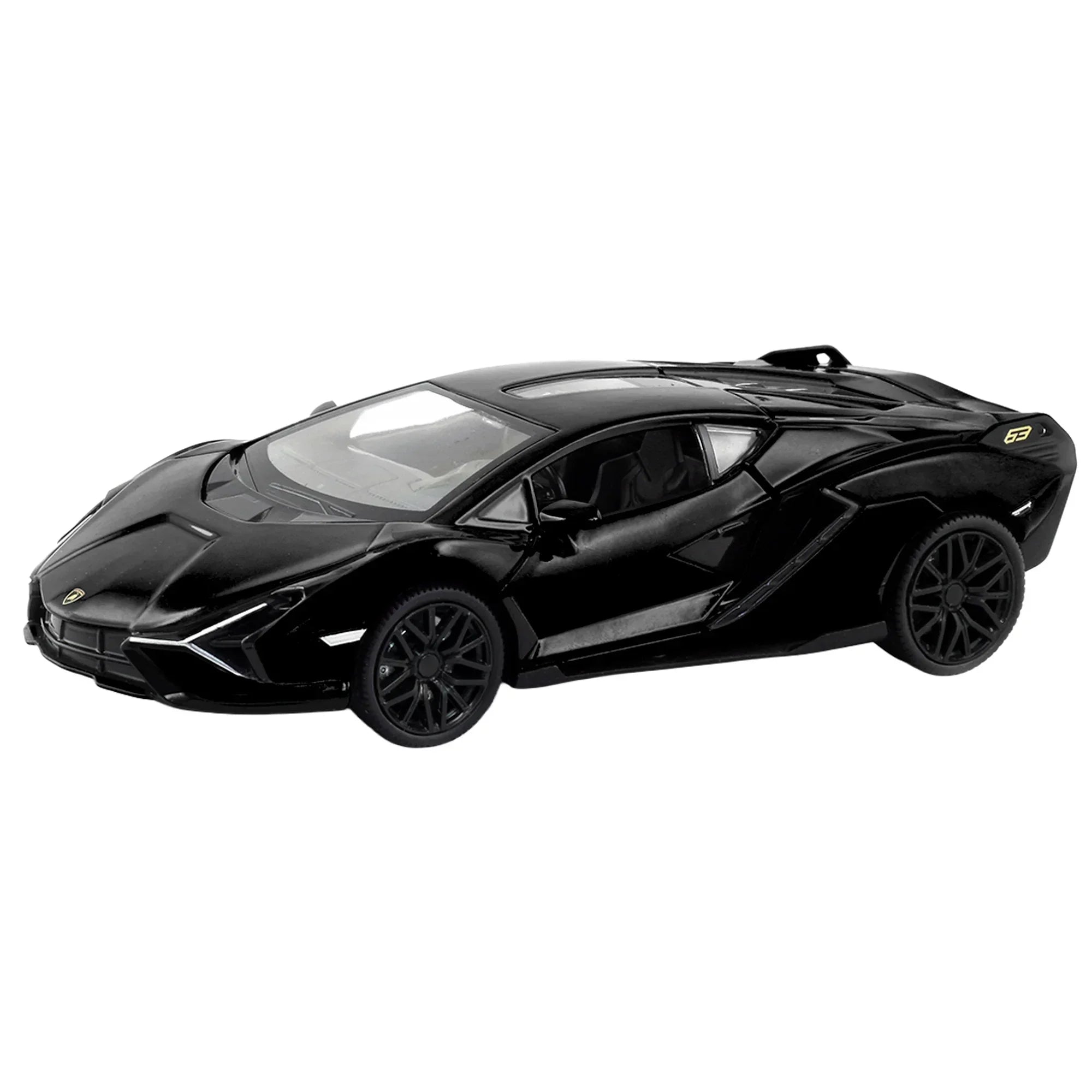 Premium scale diecast model car – Lamborghini Sian, 1:32 Scale (Black) Collectible