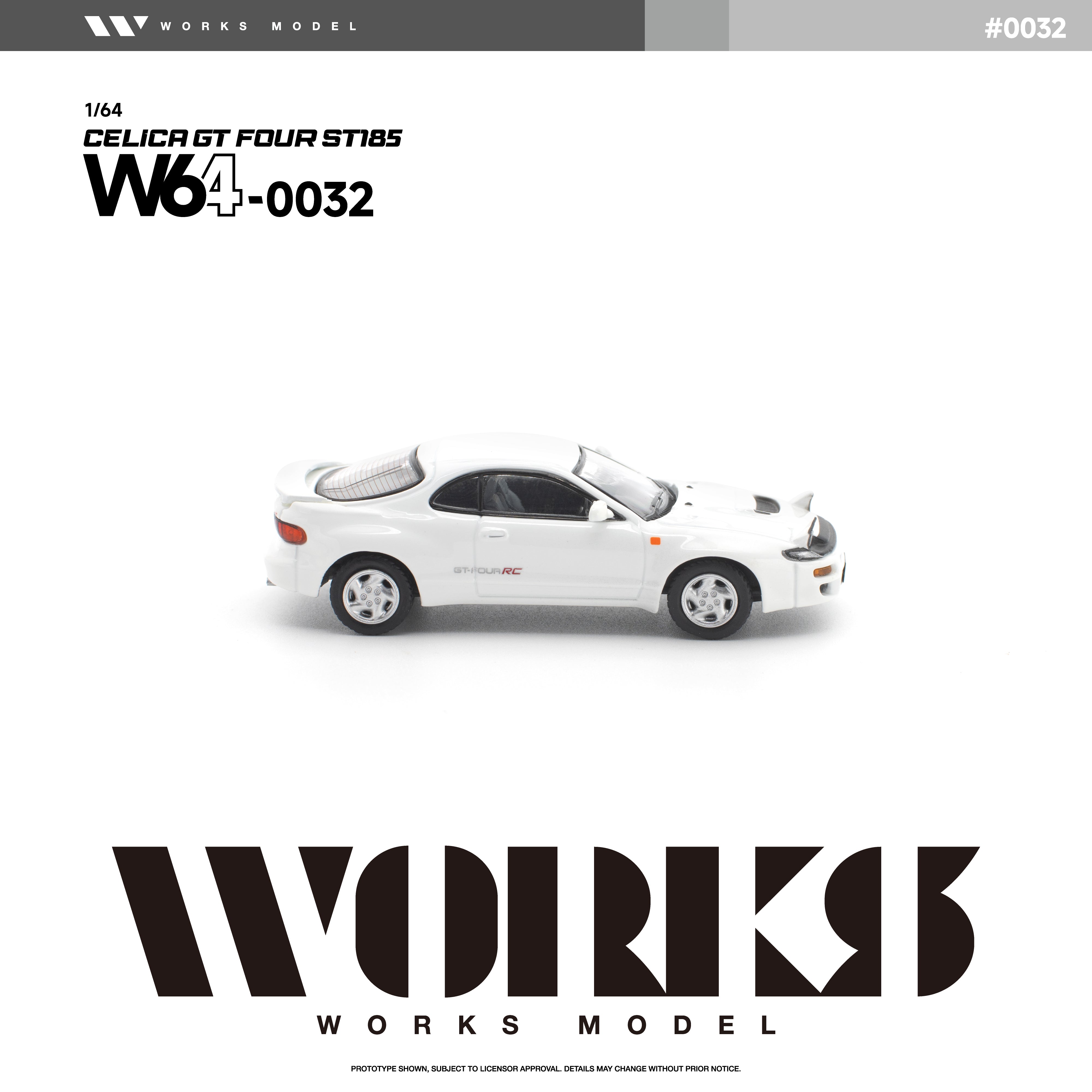 *PRE-ORDER* Toyota Celica GT Four ST-185 WRC, 1:64 Scale (White)
