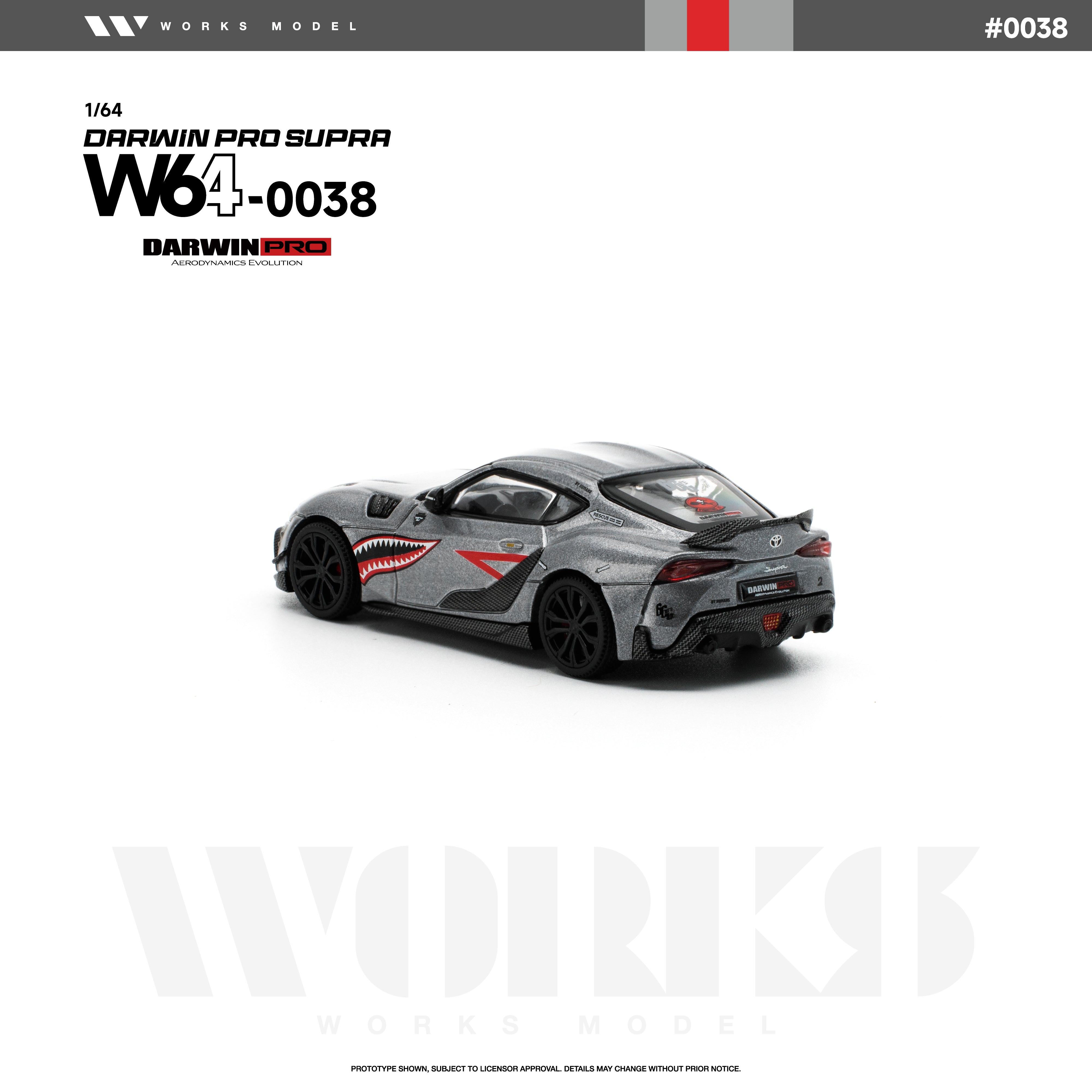 *PRE-ORDER* Darwin Pro Supra, 1:64 Scale (Carbon Grey)