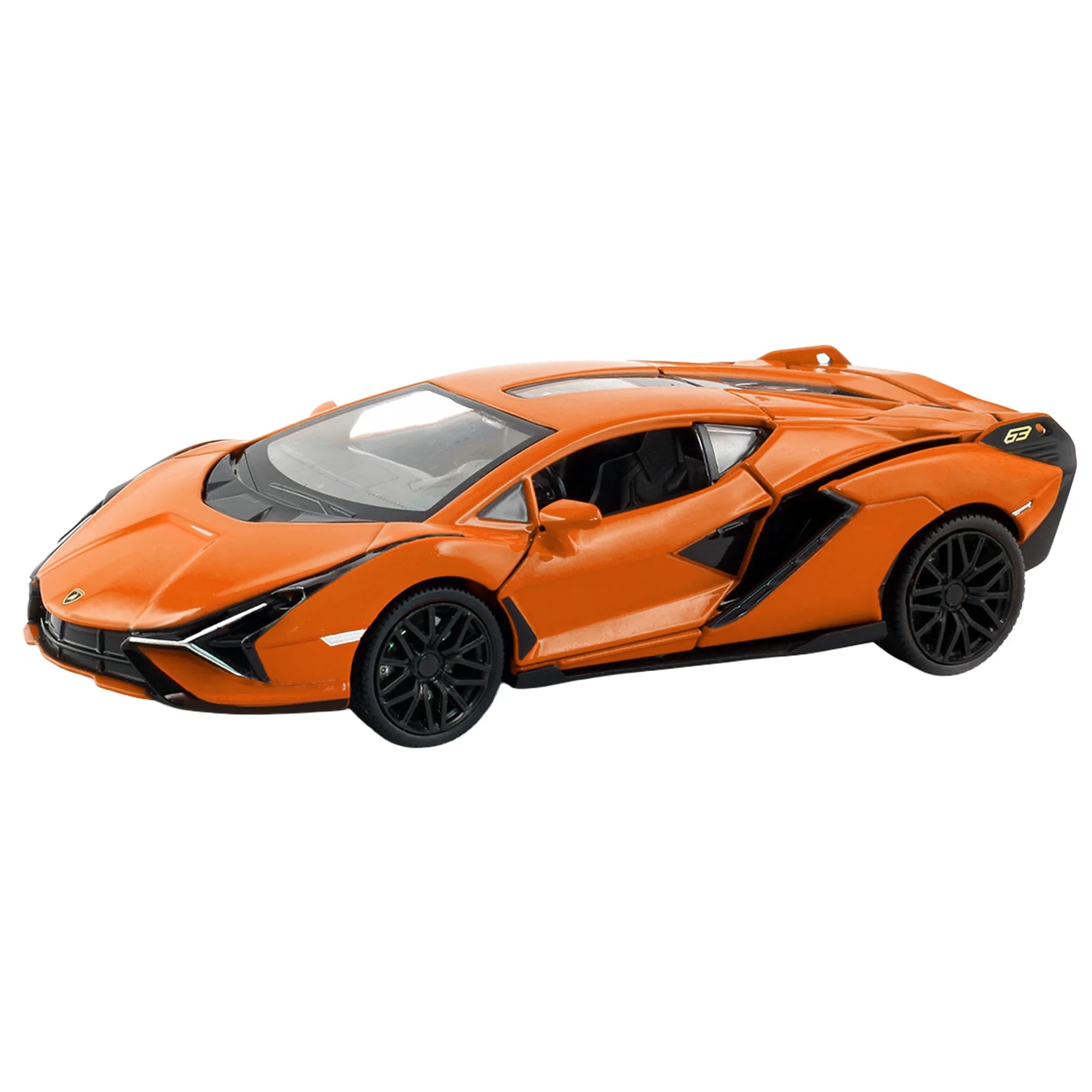 Premium scale diecast model car – Lamborghini Sian, 1:32 Scale (Orange) Collectible