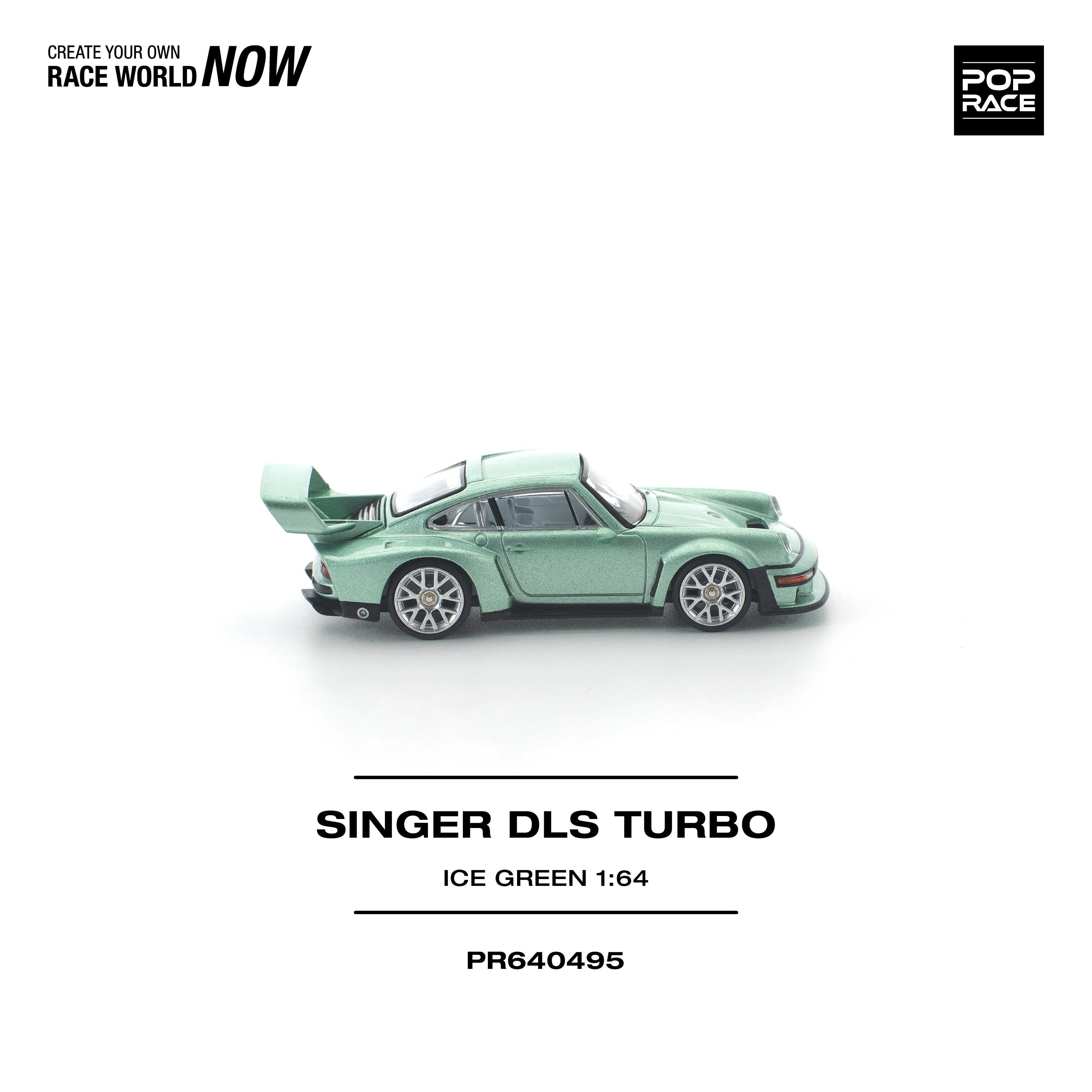 Premium scale diecast model car – *PRE-ORDER* Singer DLS Turbo, 1:64 Scale (Ice Green) Collectible