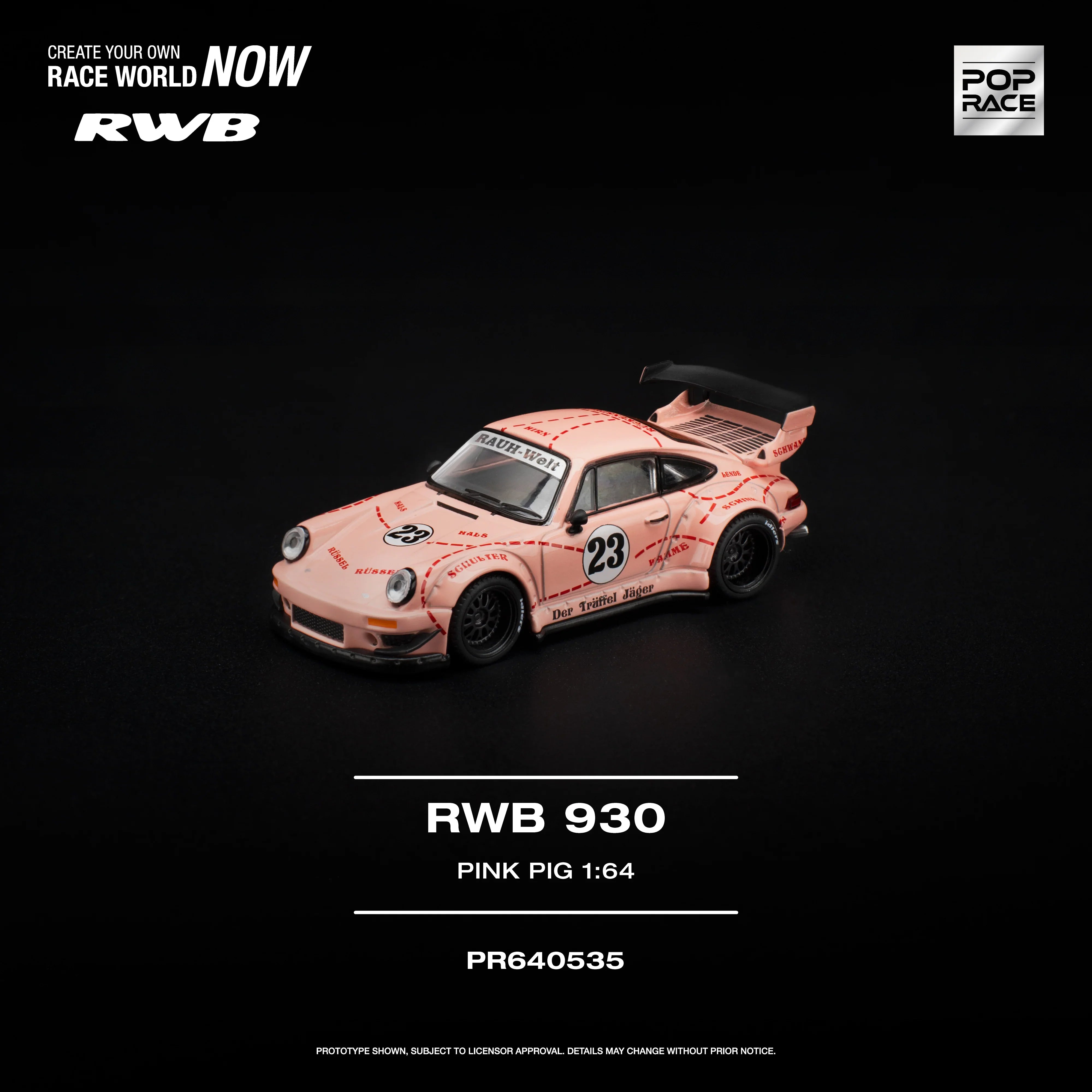 *PRE-ORDER* RWB 930 "PINK PIG", 1:64 Scale