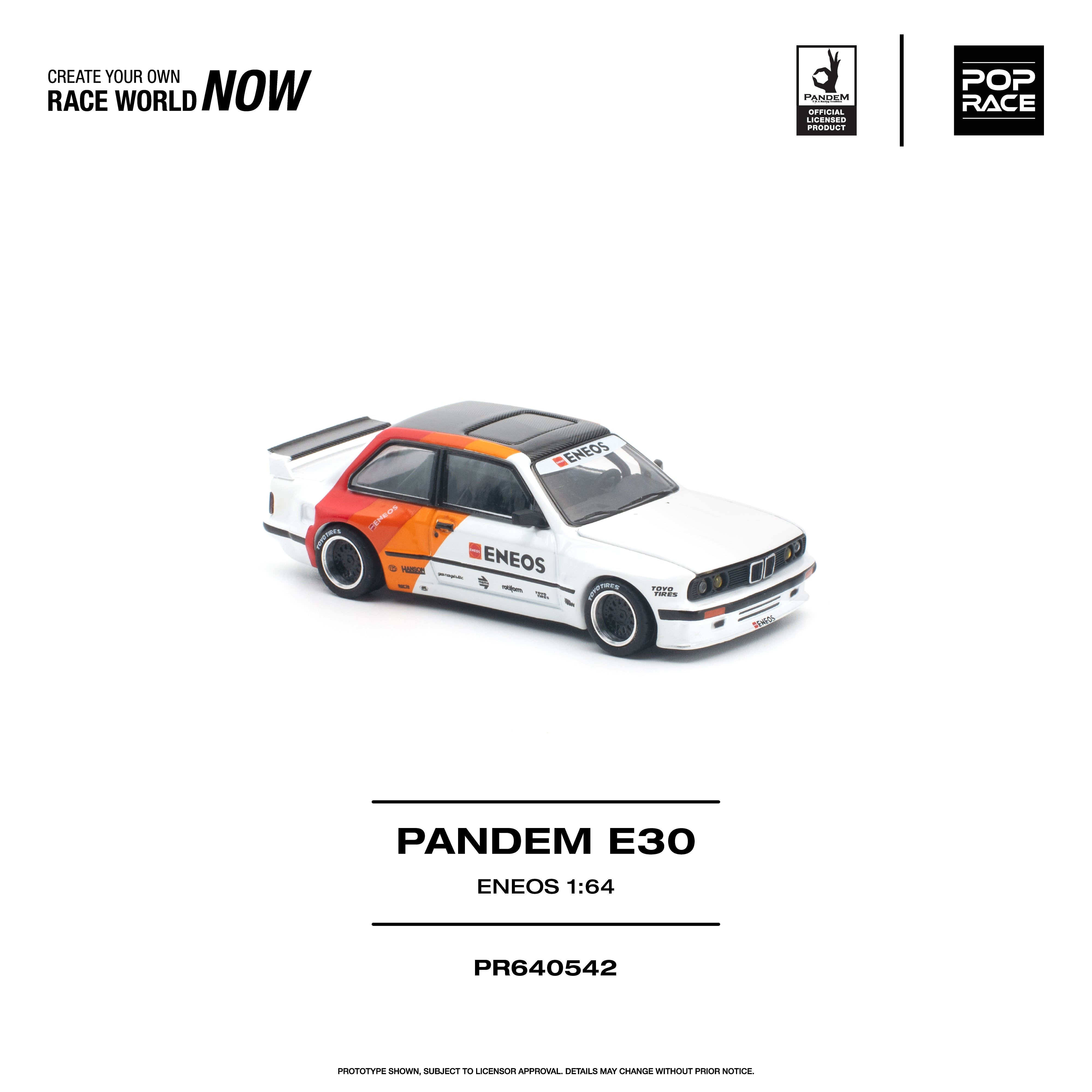 *PRE-ORDER* PANDEM E30 ENEOS, 1:64 Scale