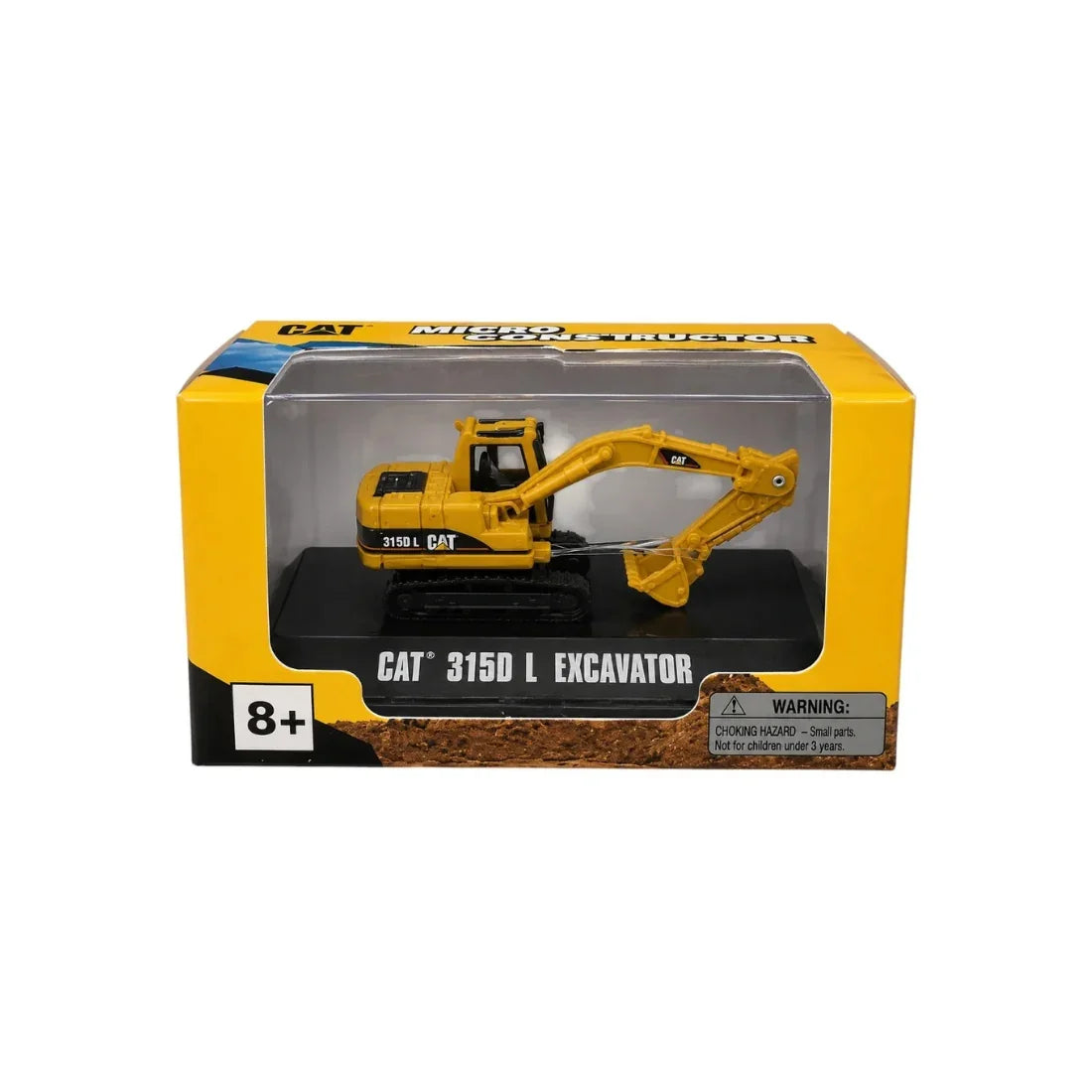 Premium scale diecast model Trailer – 351D L Excavator, 1:64 Scale (Yellow) Collectible