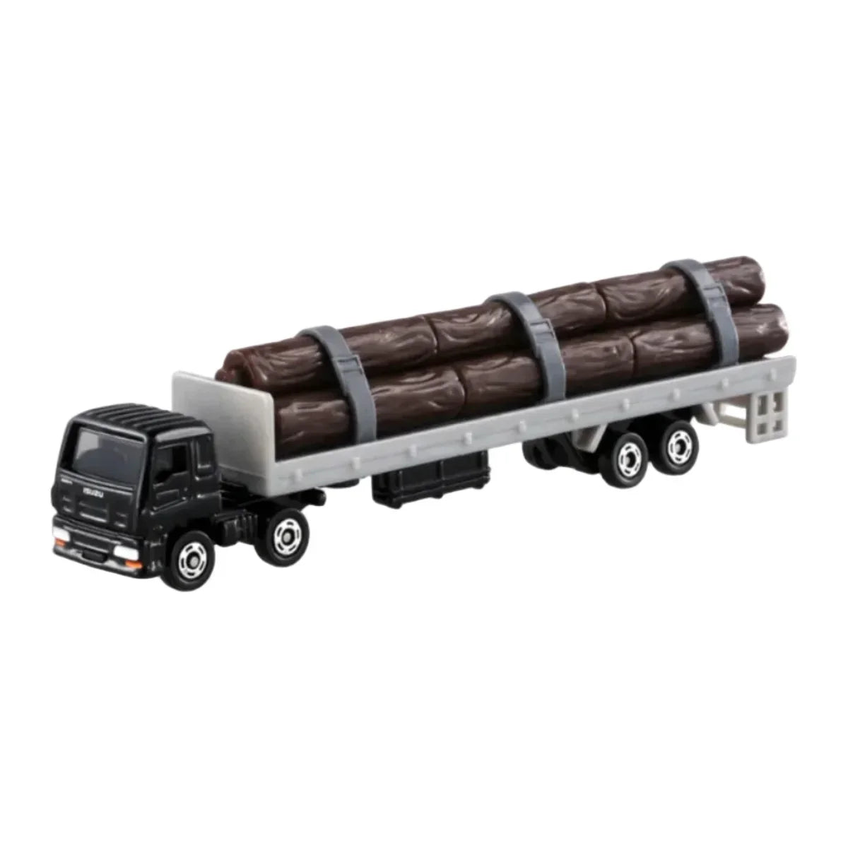 Premium scale diecast model car – Tomica Long No.125 Isuzu Giga Wood Transporter 1:89 Scale (Black) Collectible