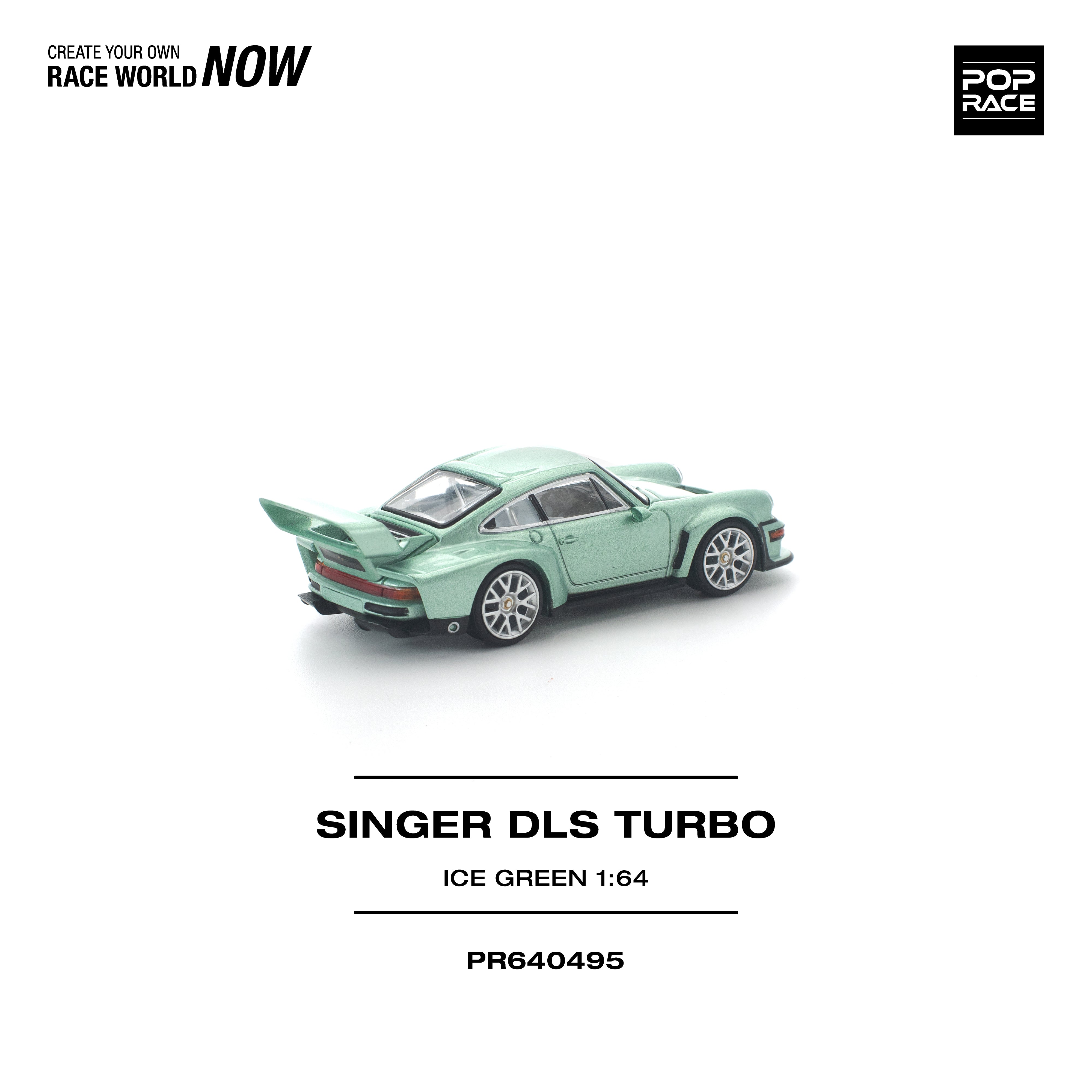 Premium scale diecast model car – *PRE-ORDER* Singer DLS Turbo, 1:64 Scale (Ice Green) Collectible
