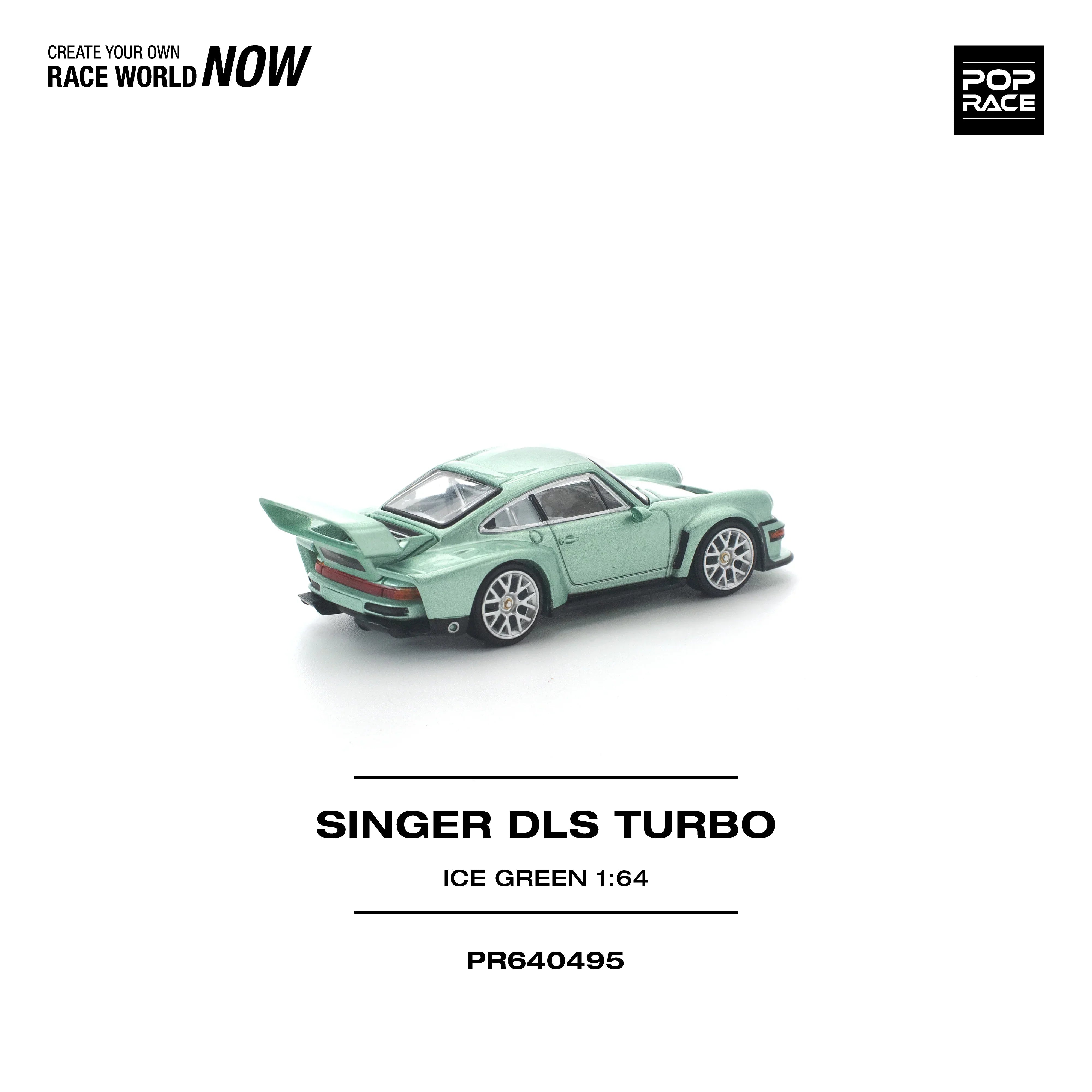 Premium scale diecast model car – *PRE-ORDER* Singer DLS Turbo, 1:64 Scale (Ice Green) Collectible