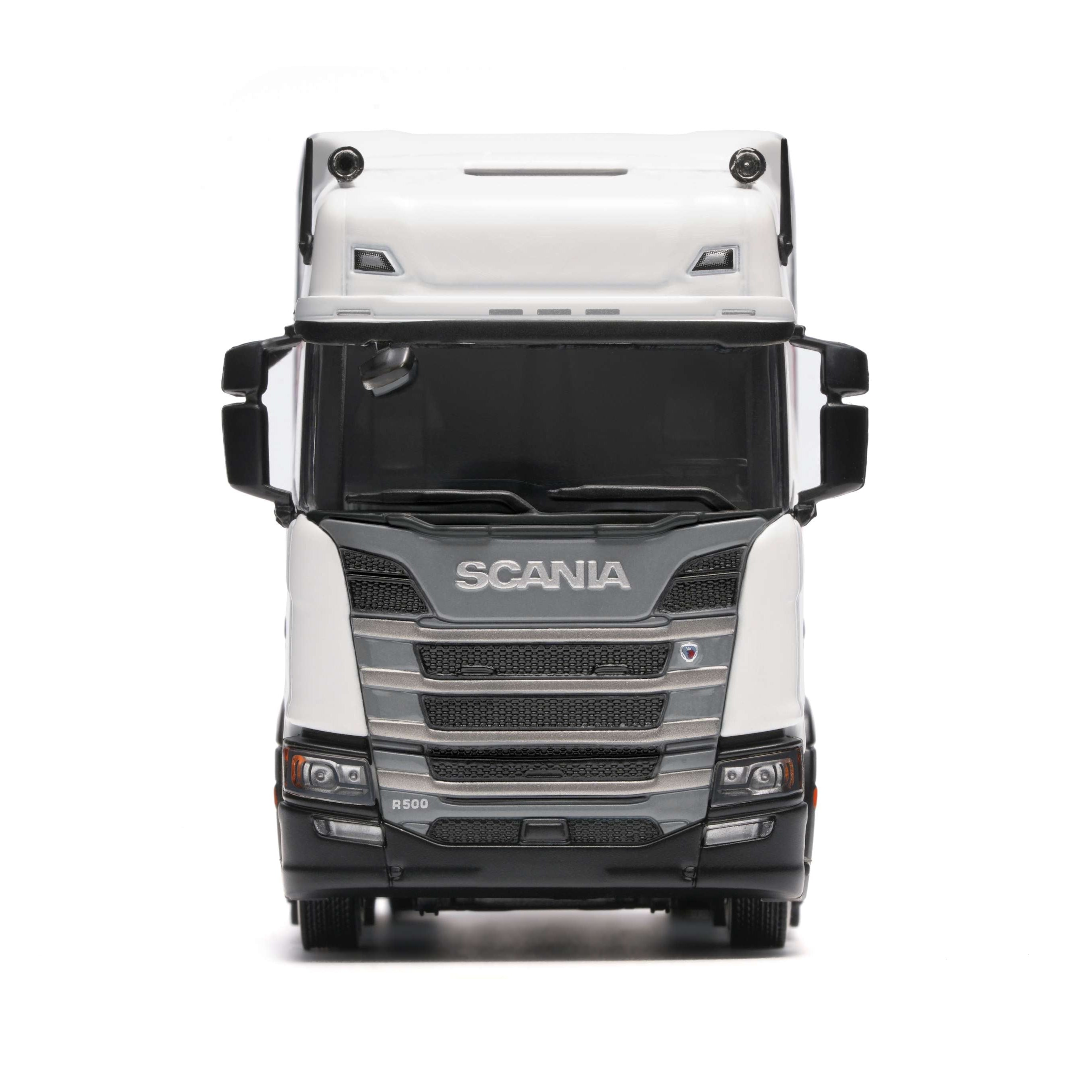 Premium scale diecast model car – Scania R500, 1:64 Scale (White) Collectible