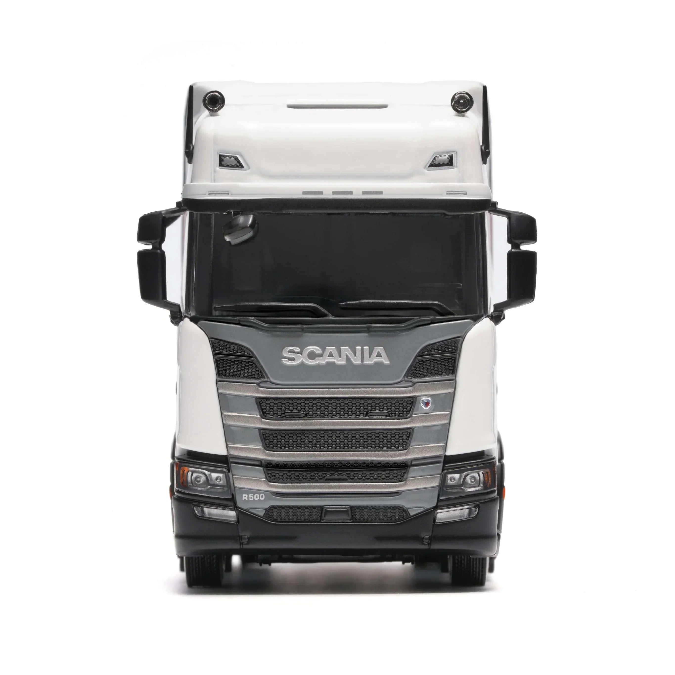 Premium scale diecast model car – Scania R500, 1:64 Scale (White) Collectible