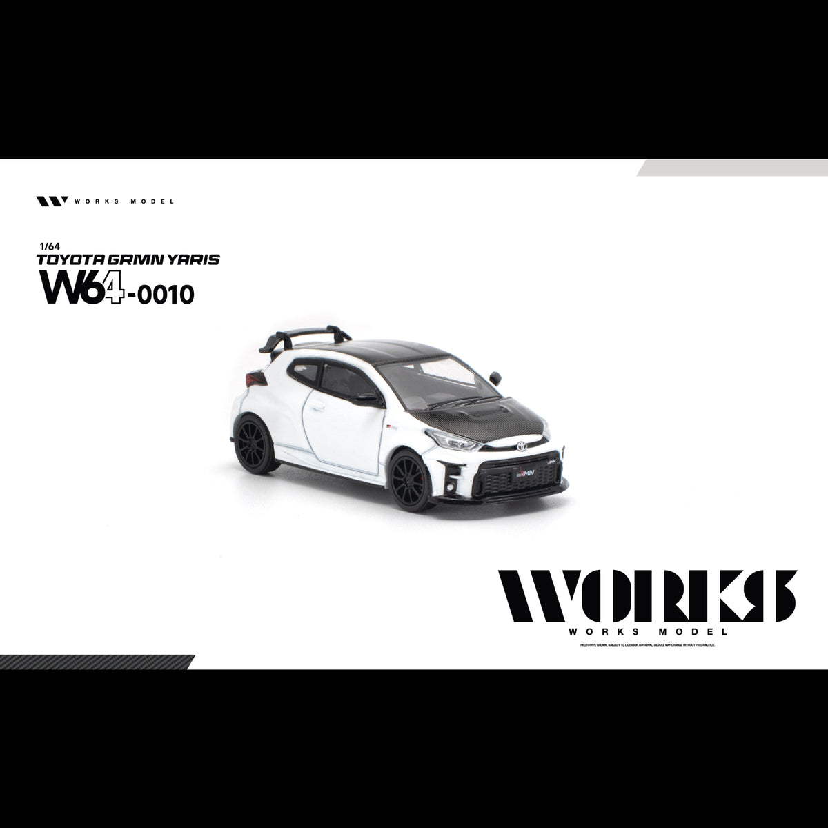*PRE-ORDER* TOYOTA GRMN YARIS, 1:64 Scale (WHITE)