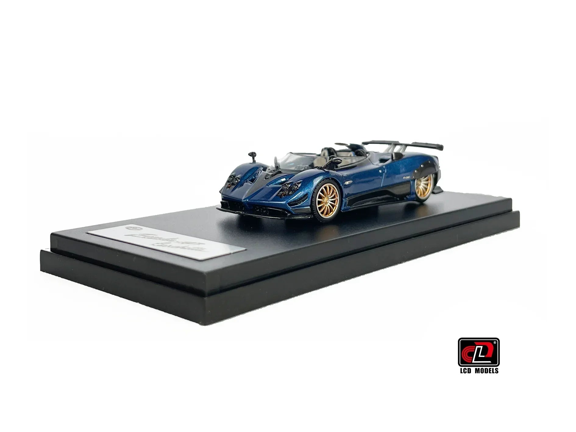 Premium scale diecast model car – Pagani Zonda HP Barchetta, 1:64 Scale (Blue) Collectible