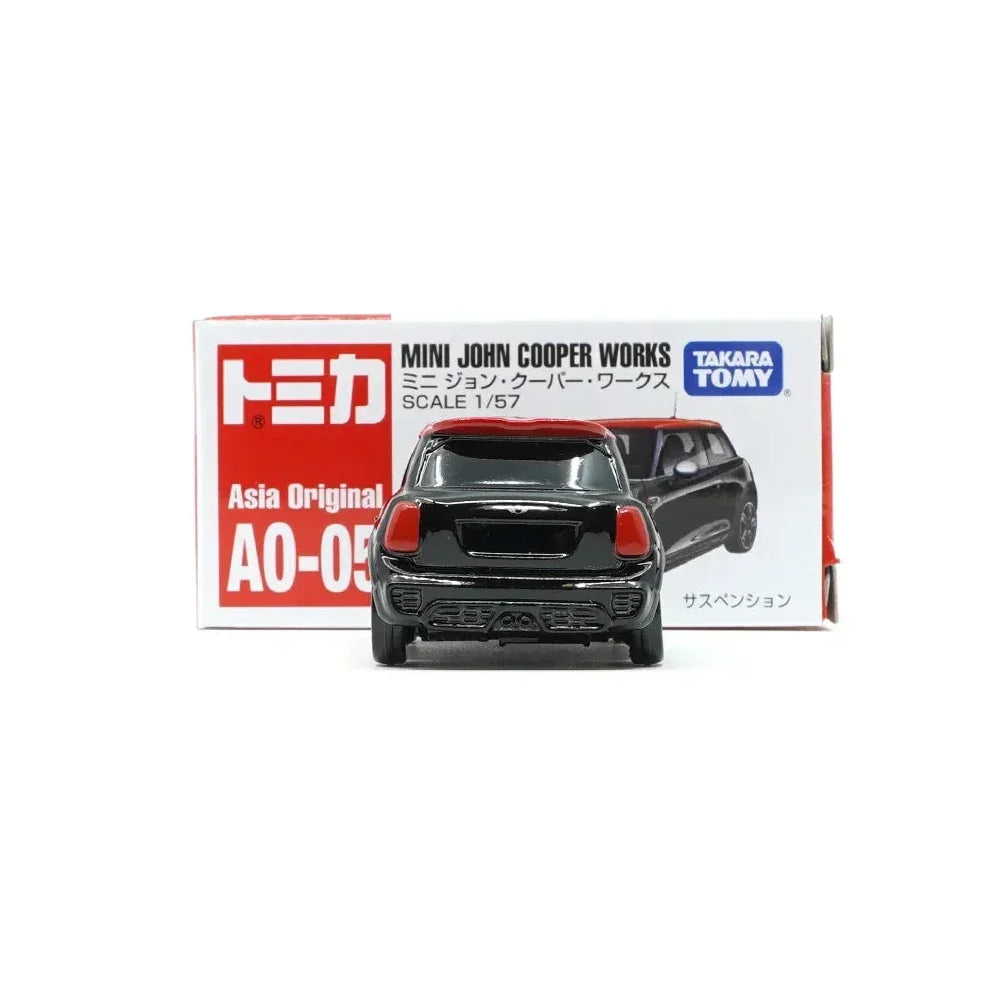 Premium scale diecast model car – Tomica (Asia Original) A0-05 Mini John Cooper Works, 1:57 Scale (Black) Collectible