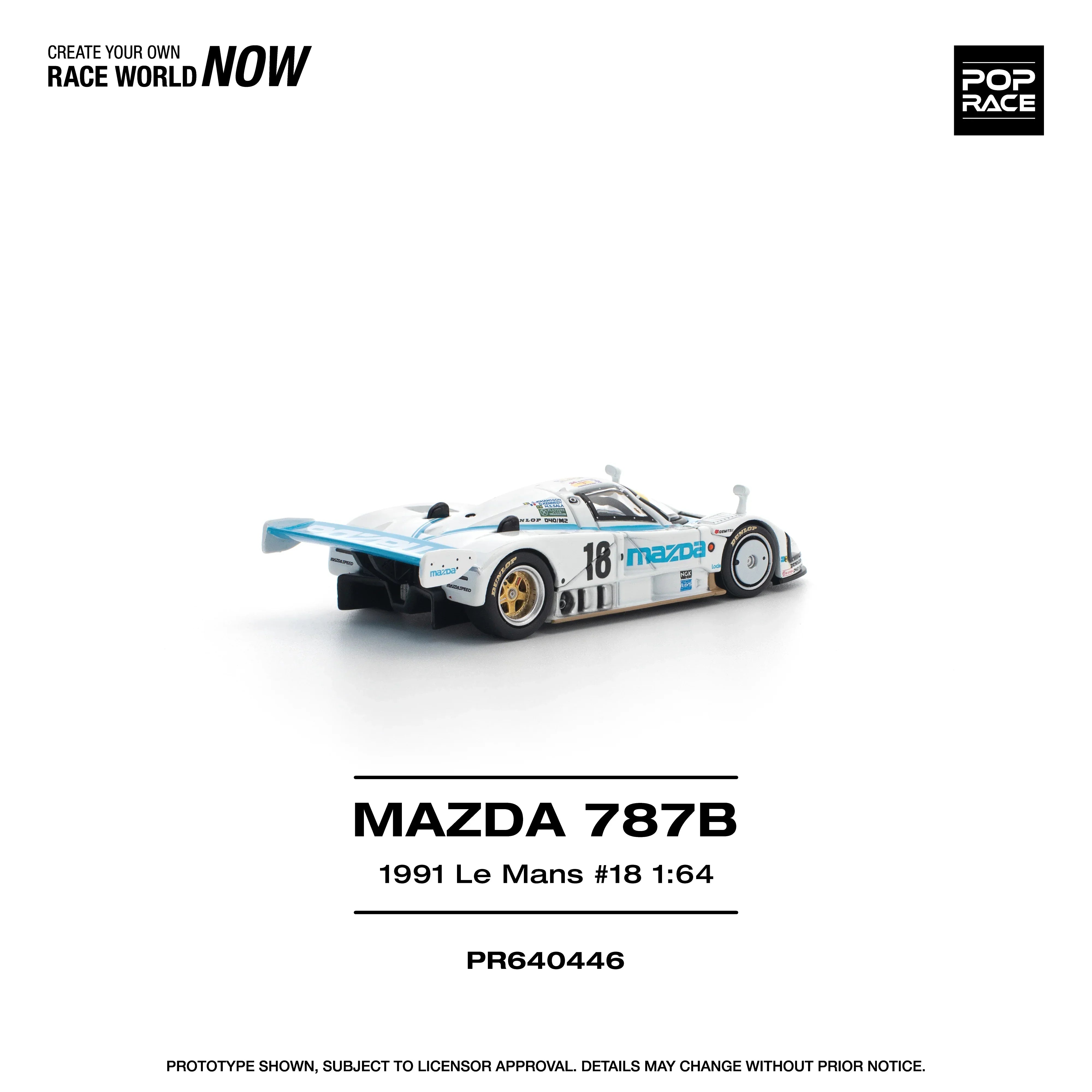 Premium scale diecast model car – *PRE-ORDER* Mazda 787B 1991 Le Mans 24Hrs #18, 1:64 Scale Collectible