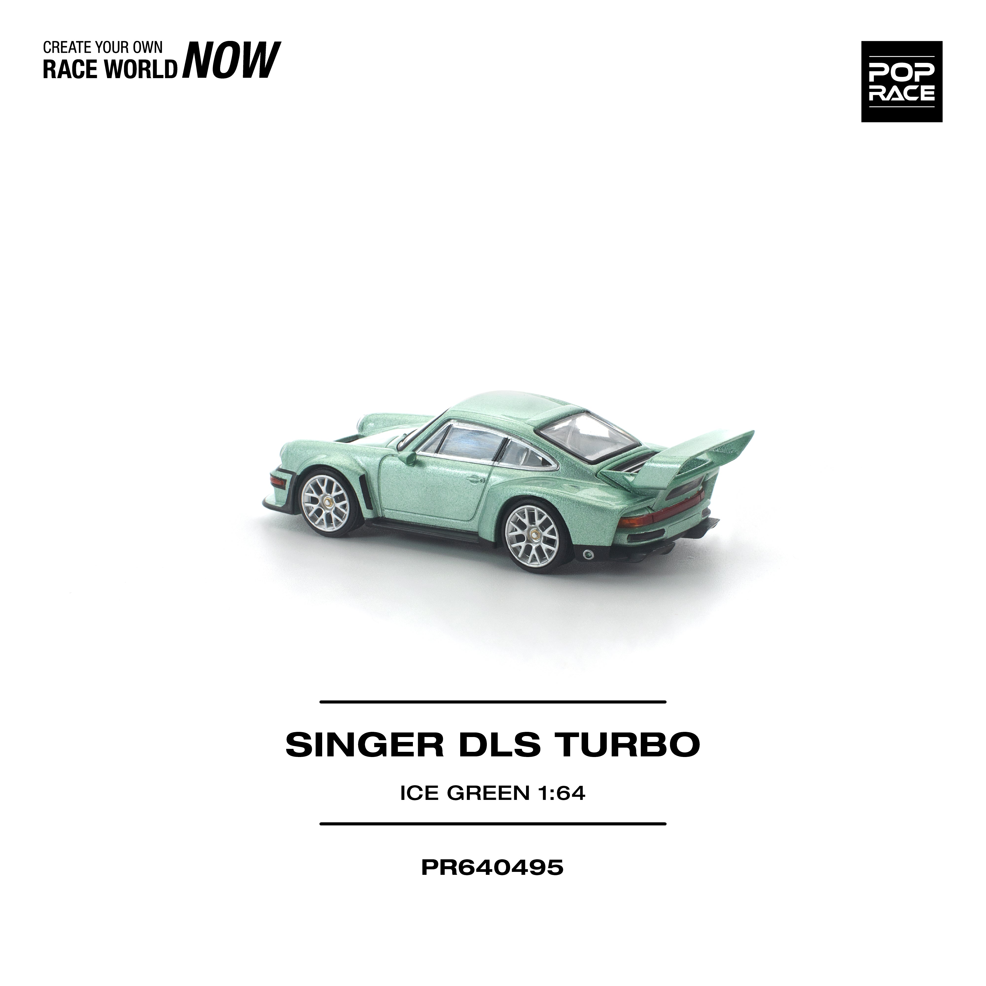 Premium scale diecast model car – *PRE-ORDER* Singer DLS Turbo, 1:64 Scale (Ice Green) Collectible
