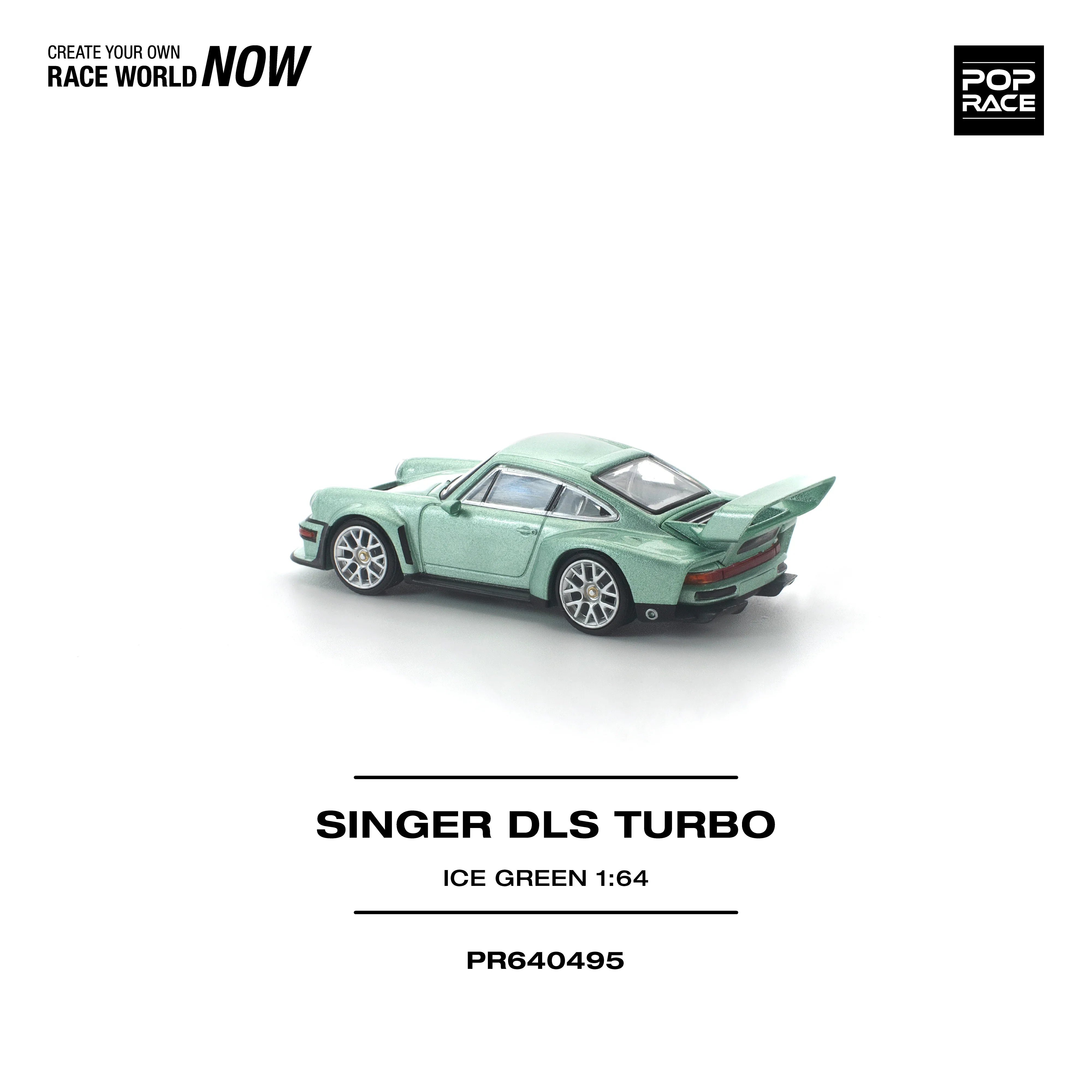 Premium scale diecast model car – *PRE-ORDER* Singer DLS Turbo, 1:64 Scale (Ice Green) Collectible