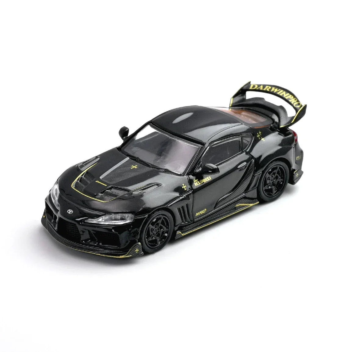 Premium scale diecast model car – *PRE-ORDER* Darwin Pro Supra A90 Gloss, 1:64 Scale (Black) Collectible
