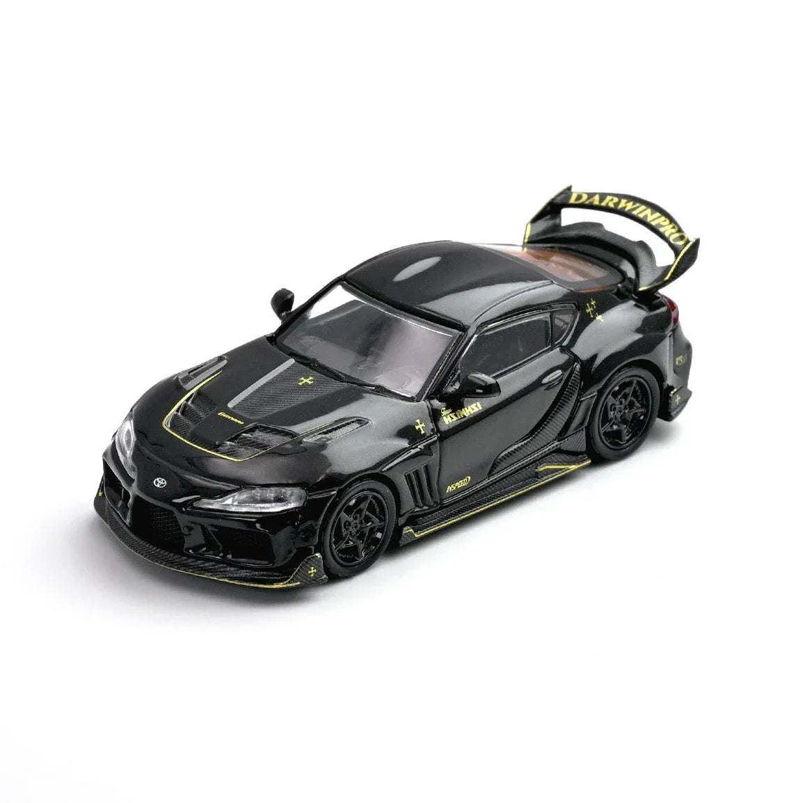 Premium scale diecast model car – *PRE-ORDER* Darwin Pro Supra A90 Gloss, 1:64 Scale (Black) Collectible
