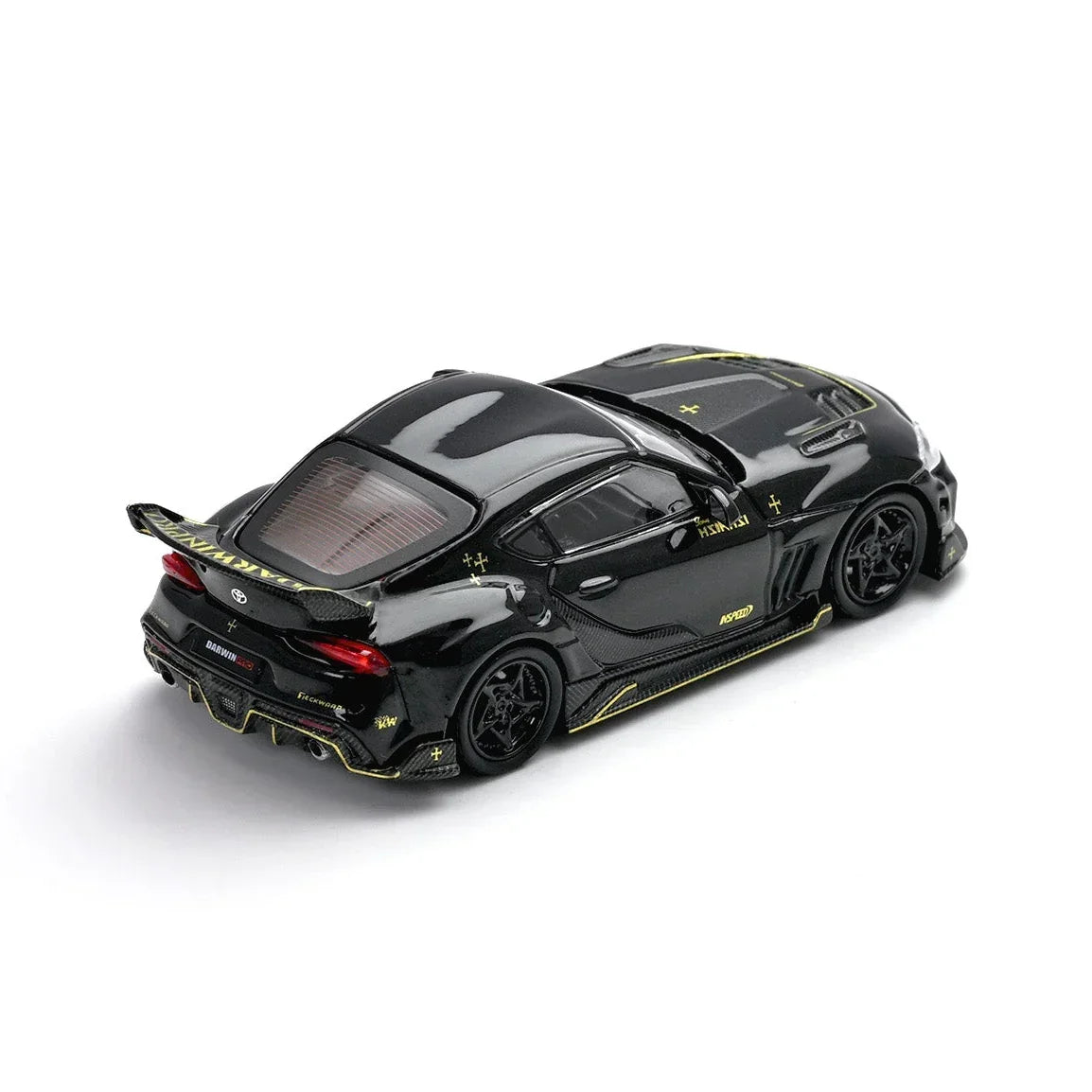 Premium scale diecast model car – *PRE-ORDER* Darwin Pro Supra A90 Gloss, 1:64 Scale (Black) Collectible