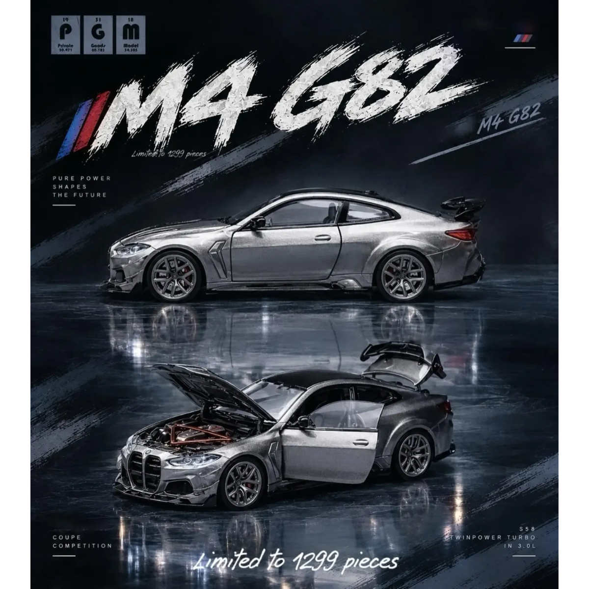 *APAXPO 2026* Darwin Pro M4 G82 Silver (Limited to 1299units), 1:64 Scale