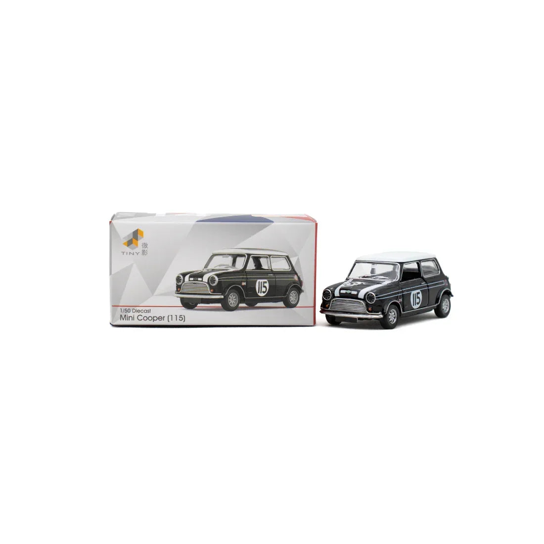 Premium scale diecast model car – Mini Cooper (115) (with water decals), 1:50 Scale Collectible