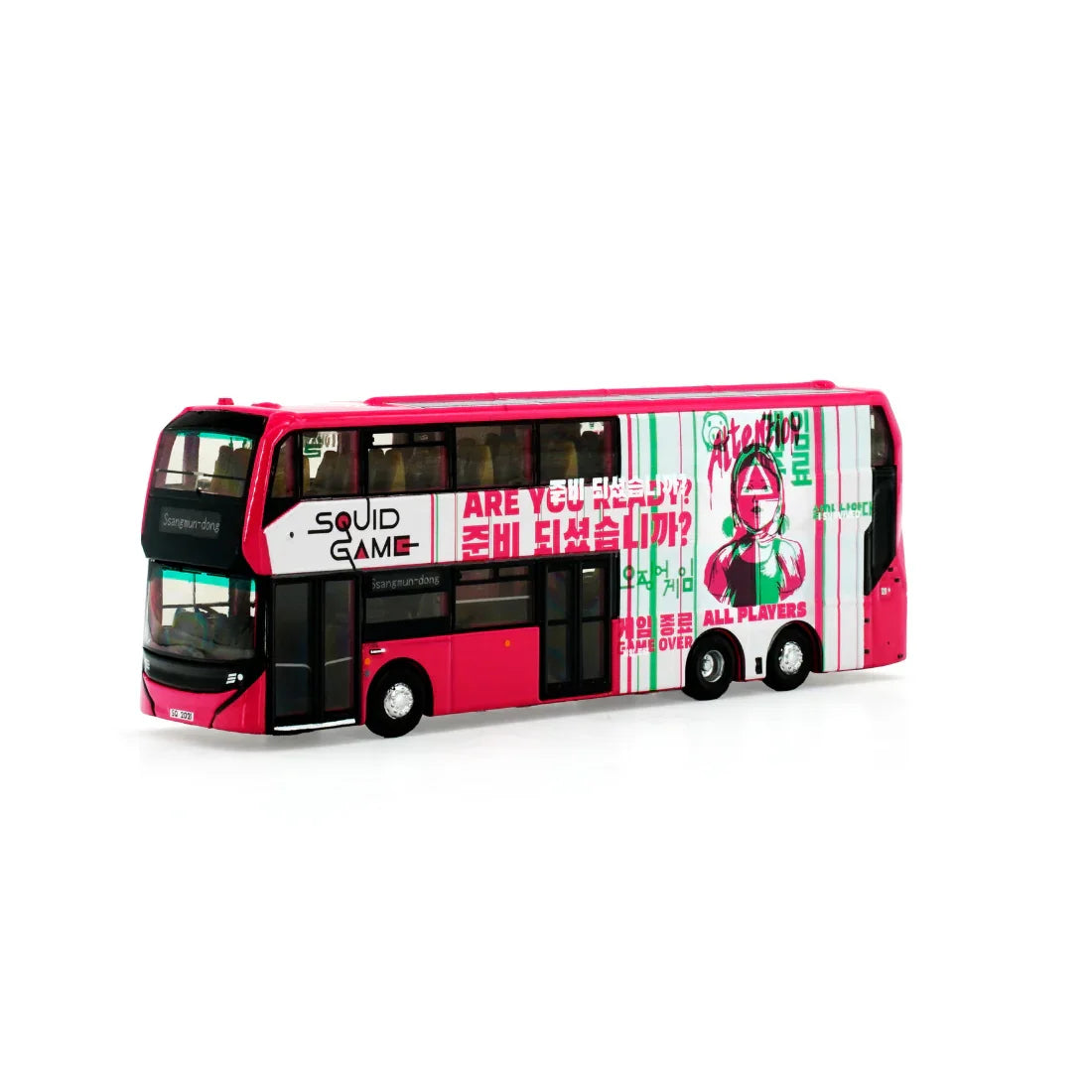 Premium scale diecast model car – Enviro500EV Electric Bus (Squid Game S2), 1:110 Scale Collectible