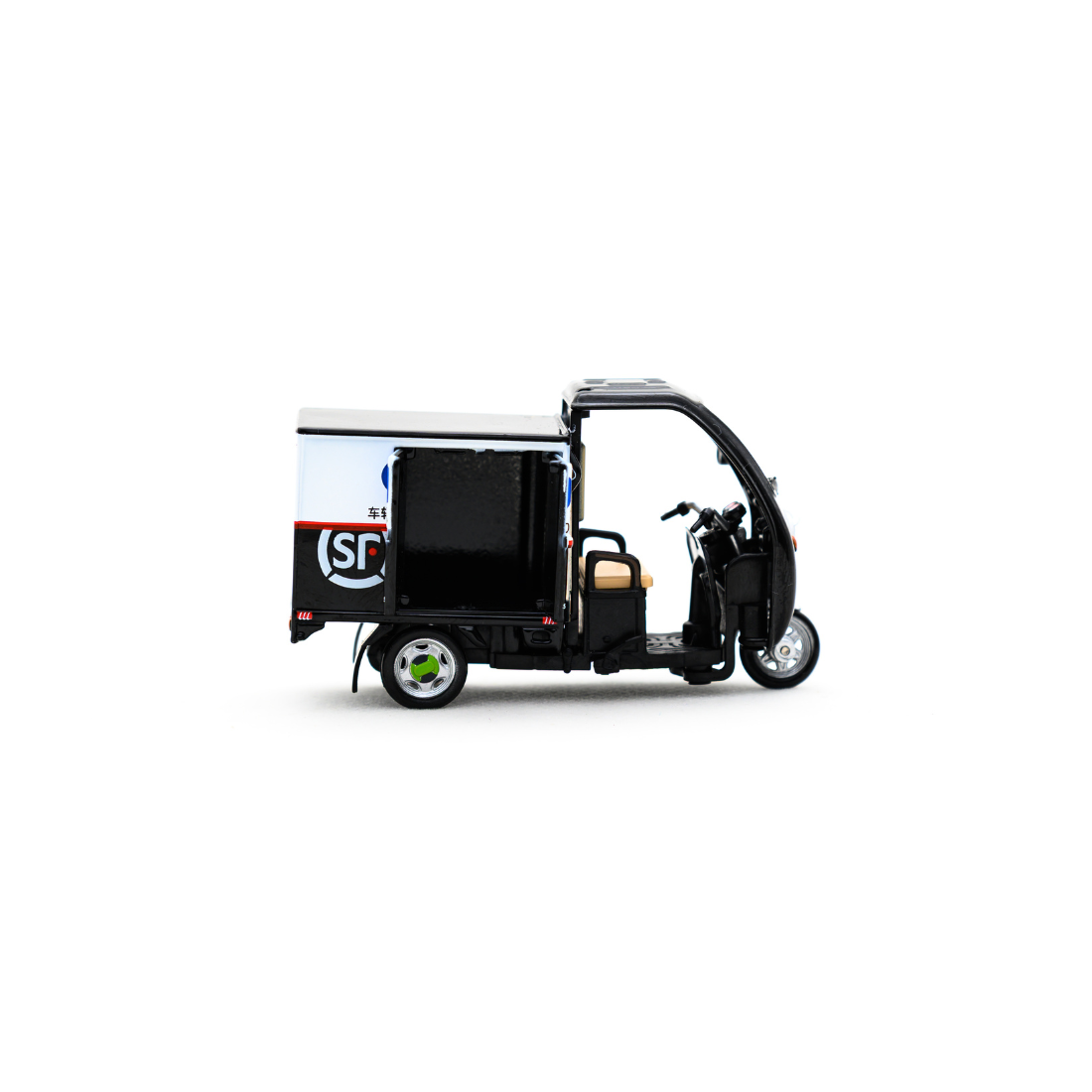 SF Express Tricycle (Covered) Set (Vehicle + Figure), 1:43 Scale