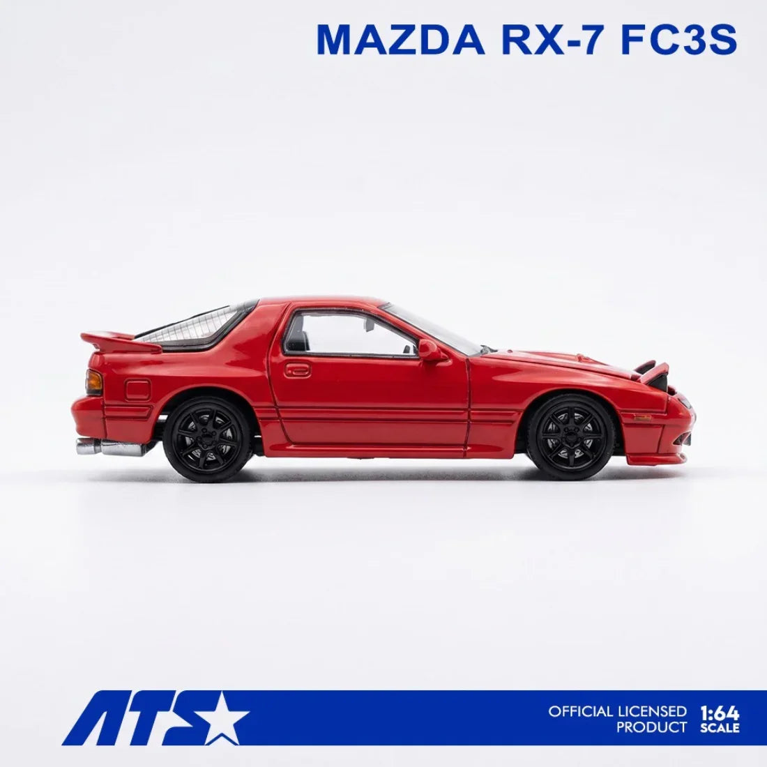 Premium scale diecast model car – *PRE-ORDER* MAZDA RX-7 FC3S, 1:64 Scale (Red) Collectible