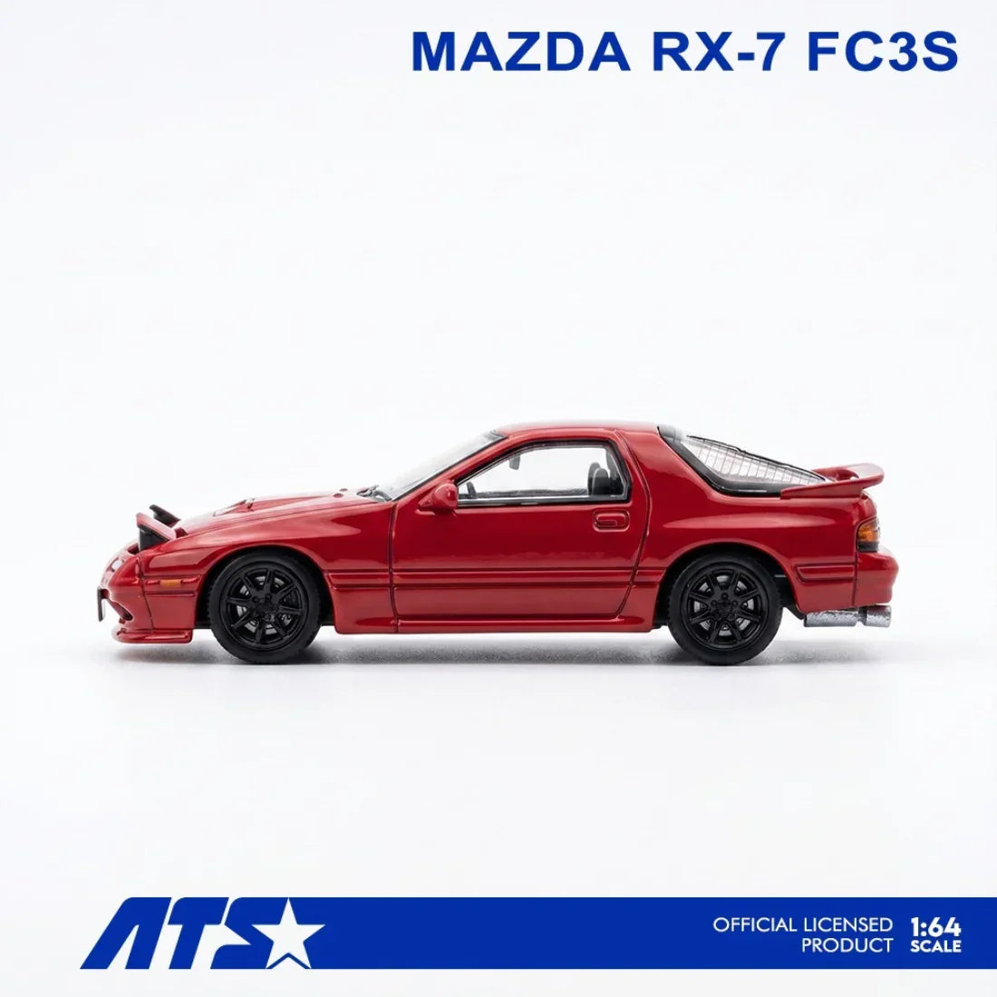 Premium scale diecast model car – *PRE-ORDER* MAZDA RX-7 FC3S, 1:64 Scale (Red) Collectible