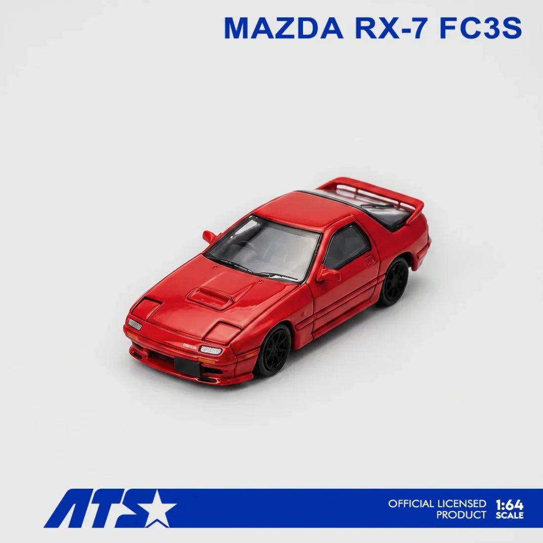 Premium scale diecast model car – *PRE-ORDER* MAZDA RX-7 FC3S, 1:64 Scale (Red) Collectible