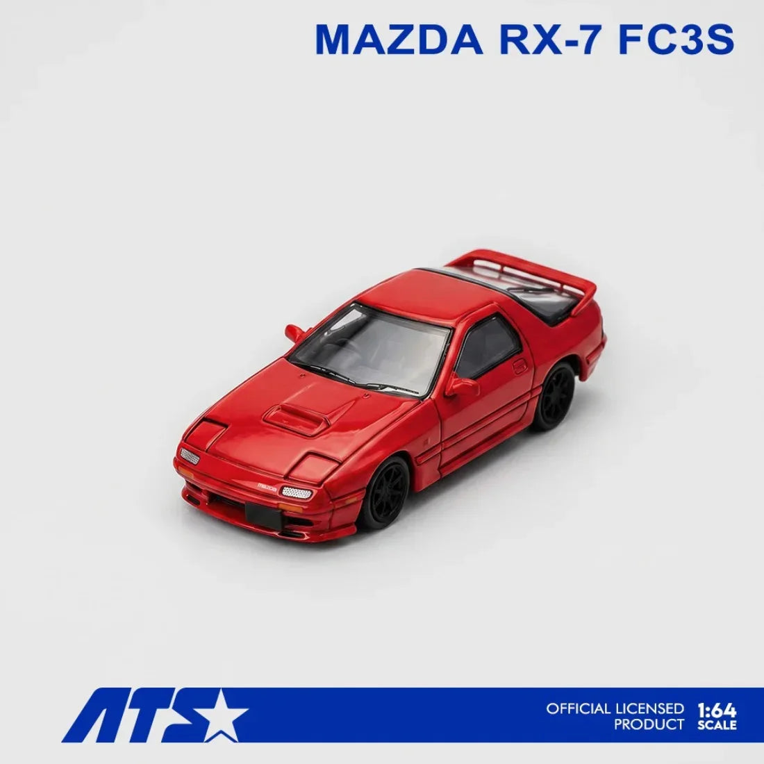 Premium scale diecast model car – *PRE-ORDER* MAZDA RX-7 FC3S, 1:64 Scale (Red) Collectible