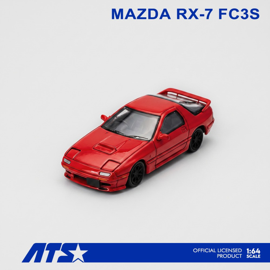 Premium scale diecast model car – *PRE-ORDER* MAZDA RX-7 FC3S, 1:64 Scale (Red) Collectible