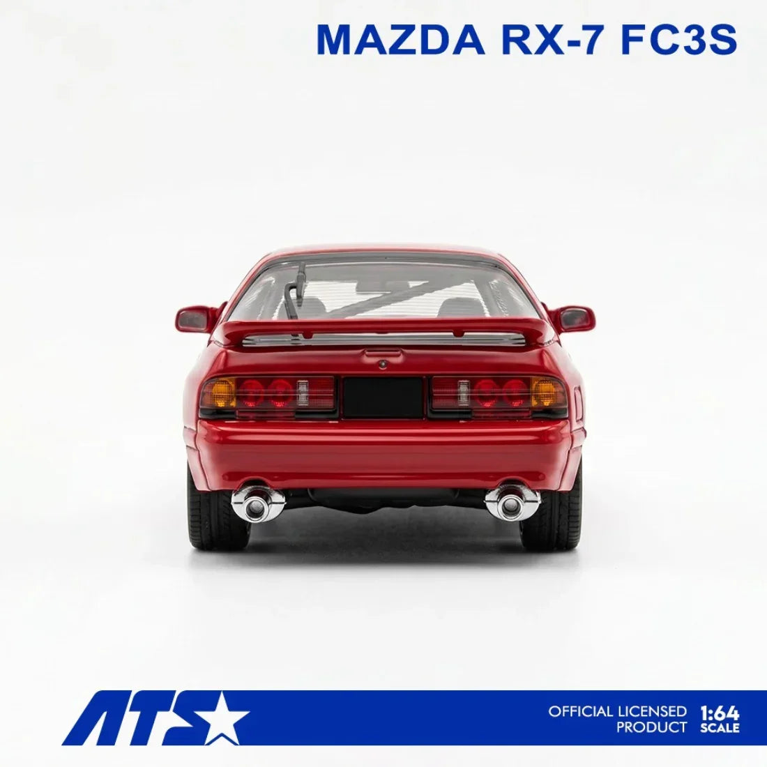 Premium scale diecast model car – *PRE-ORDER* MAZDA RX-7 FC3S, 1:64 Scale (Red) Collectible